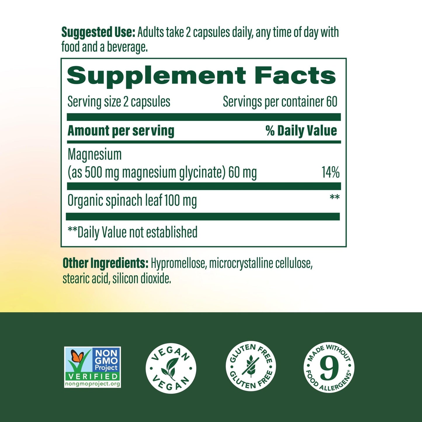 MegaFood Magnesium Glycinate 500mg - Chelated Magnesium Supplement - 60mg Elemental Magnesium - Gentle on the Stomach - Supports Normal Sleep Cycle & Healthy Stress Response - 120 Capsules 60 Servings MegaFoodBuy Supplements Australia