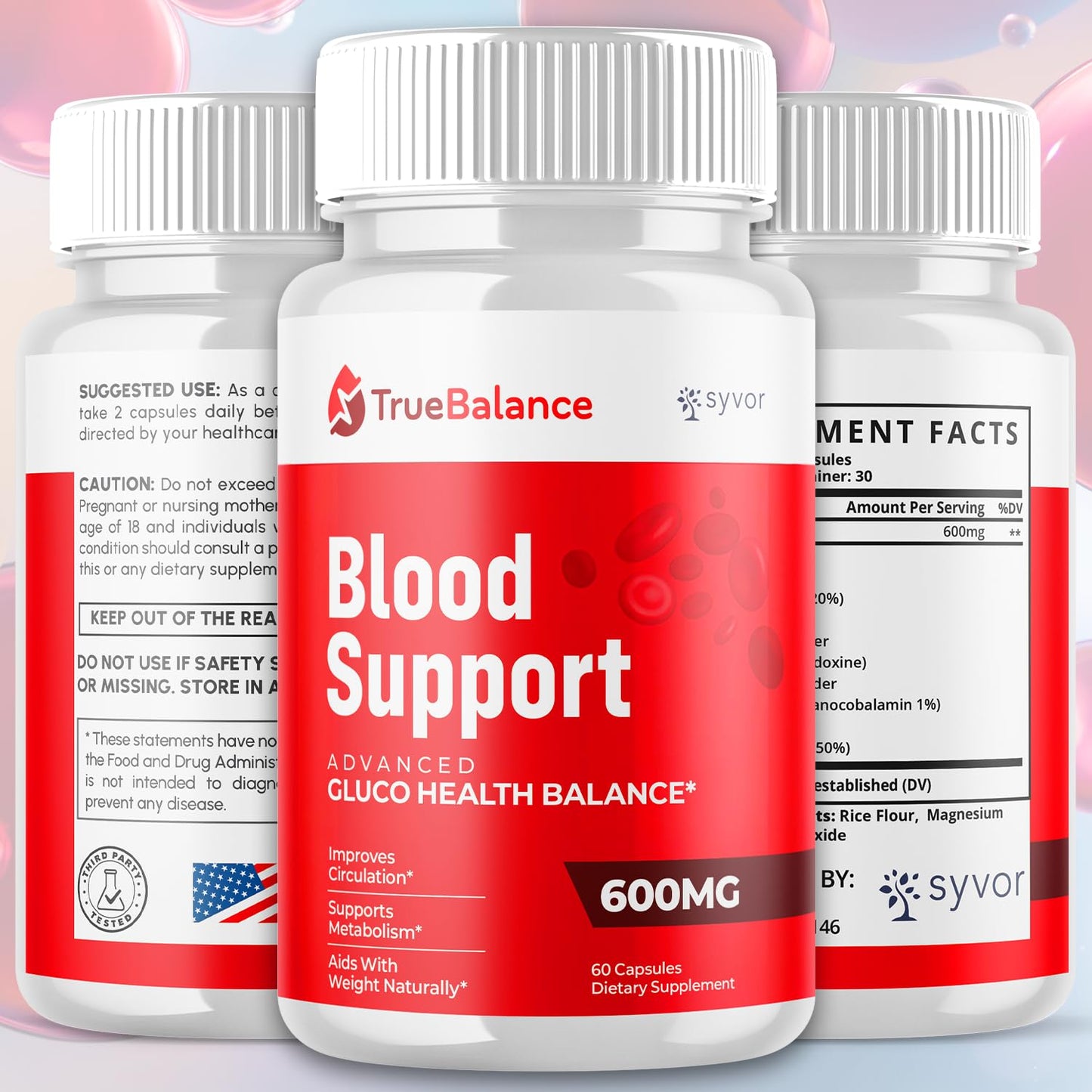 True Balance Capsules, Official TrueBalance Glycogen Support Pills with All Natural Ingredients, Advanced Formula Glyco Support Supplement with Maximum Strength Vitamins for Women & Men (60 Capsules) Syvor buy supplements Au