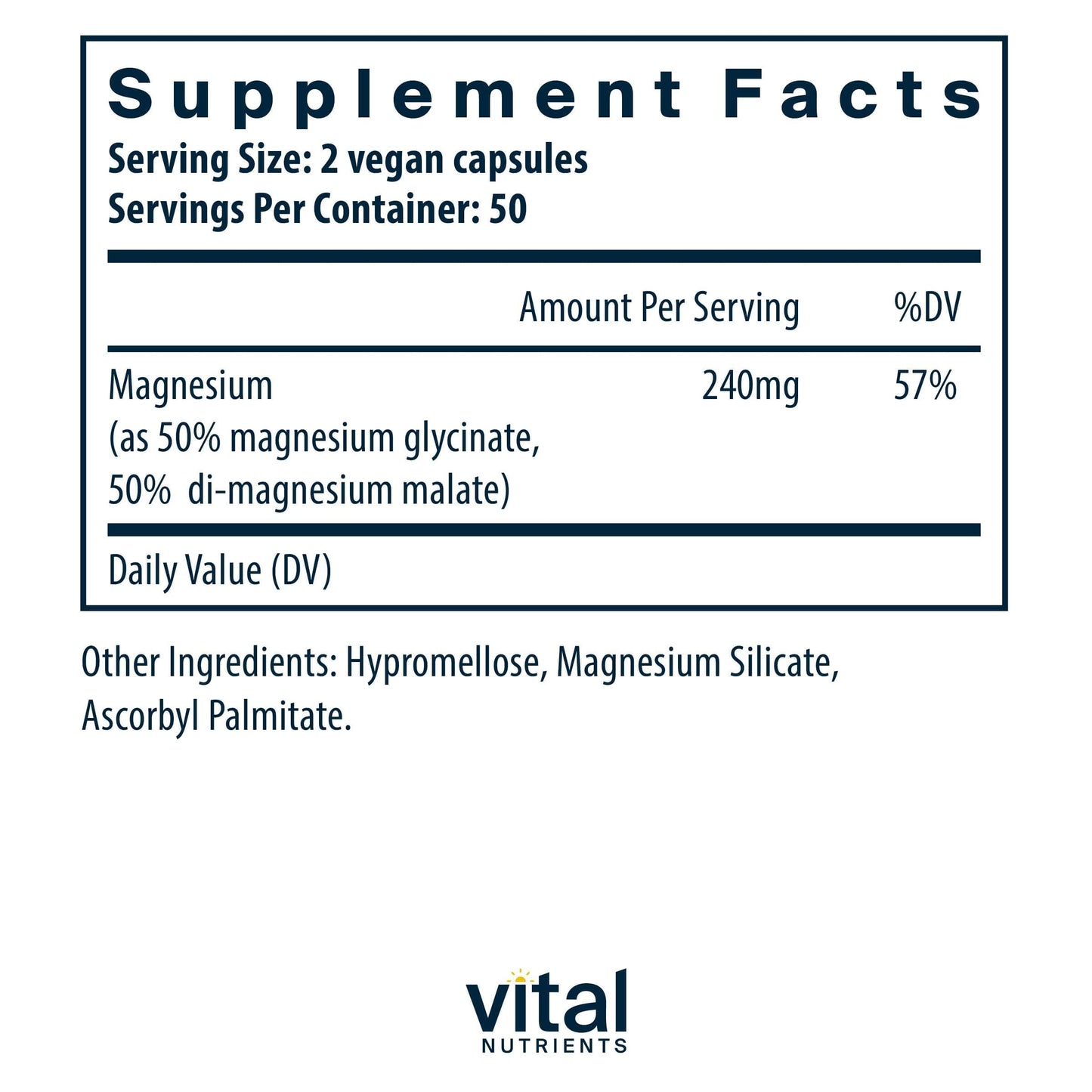 Vital Nutrients Magnesium Glycinate + Malate - 120mg Vegan Magnesium Supplement for Women and Men - Muscle, Heart, Bone Support* - Promotes Relaxation - Gluten, Dairy and Soy Free - 100 Capsules Vital NutrientsBuy Supplements Australia