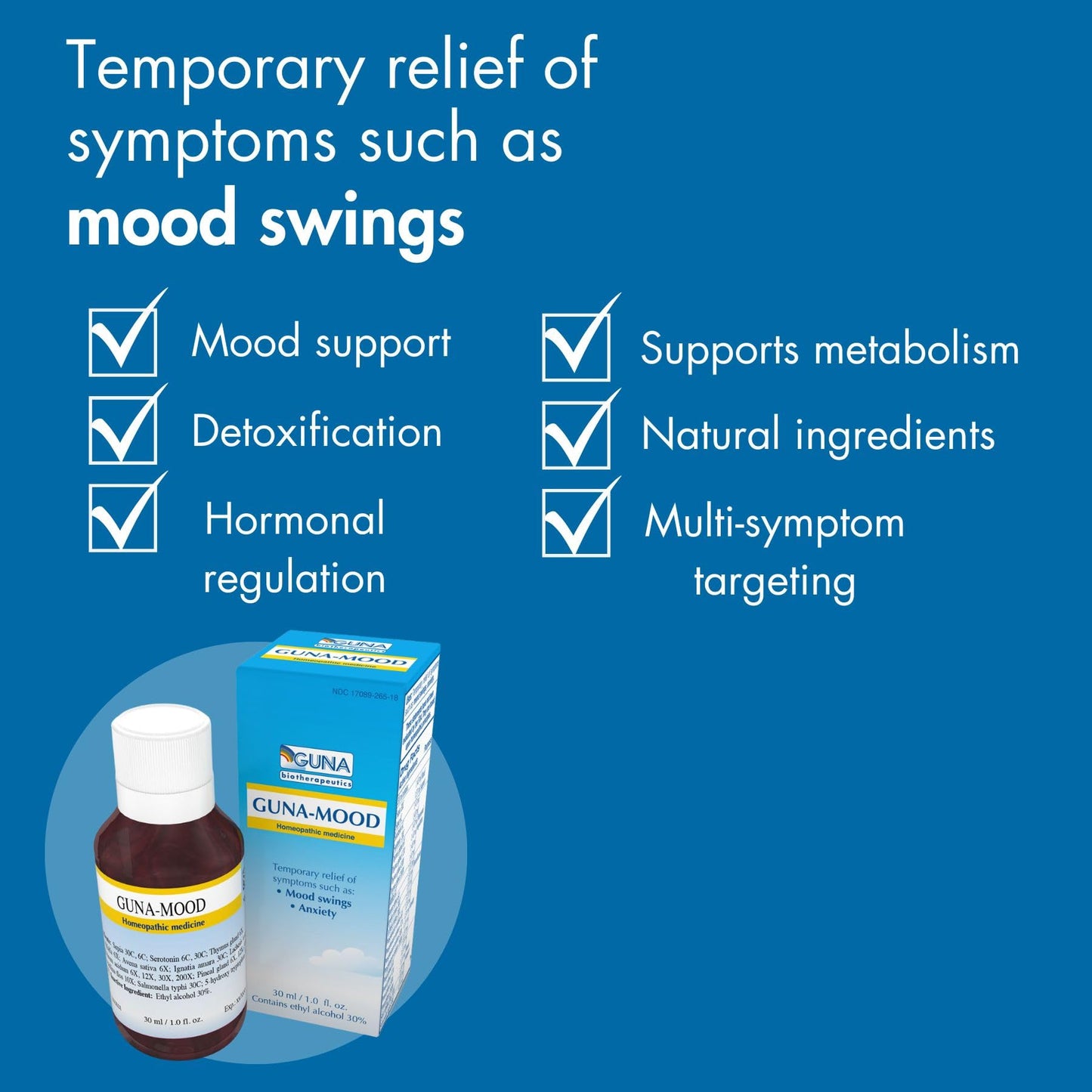 Guna Mood Natural Homeopathic Relaxation Aid - 1 Ounce
