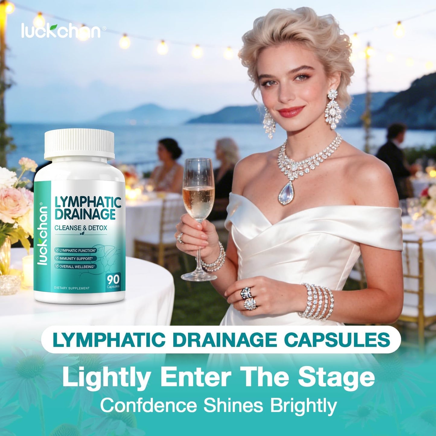 Lymphatic Drainage Supplements - Lymphatic System Support, Fluid Balance, Immune Support - Natural Lymphatic Cleanse & Detox Capsules with Dandelion, Echinacea, Burdock & More, 90 Capsules LUCKCHAN buy supplements Au