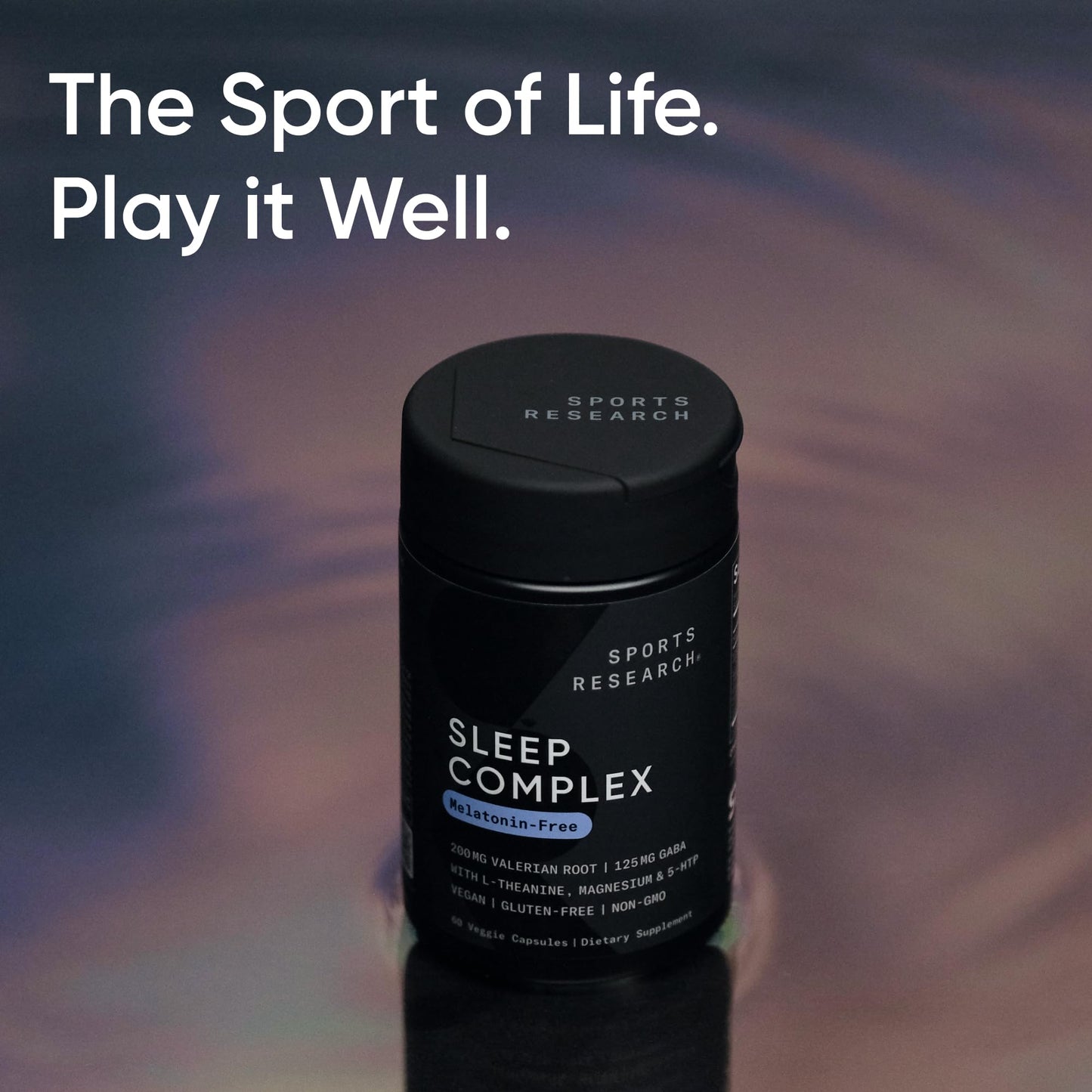 Sports Research® Sleep Complex- Melatonin-Free Vegan Capsules - with Valerian Root, GABA, L-Theanine, Magnesium & 5-HTP - 30 Servings Sports Research buy supplements Au