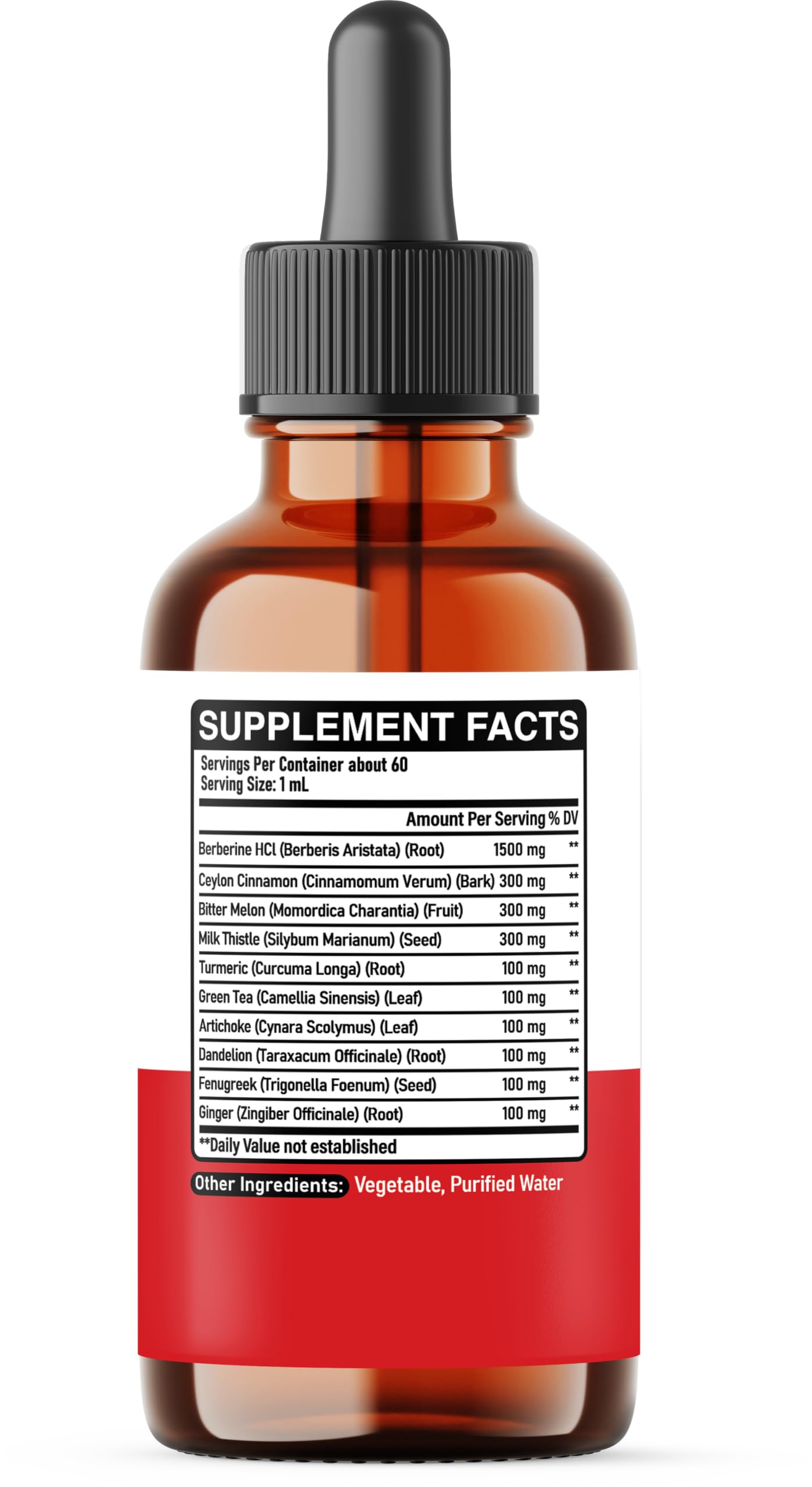 DEDICAD 10in1 Berberine HCl Drops - Liposomal Berberine Liquid - Activator Berberine with Ceylon Cinnamon, Bitter Melon, and 7 More - 60ml DEDICAD buy supplements Au