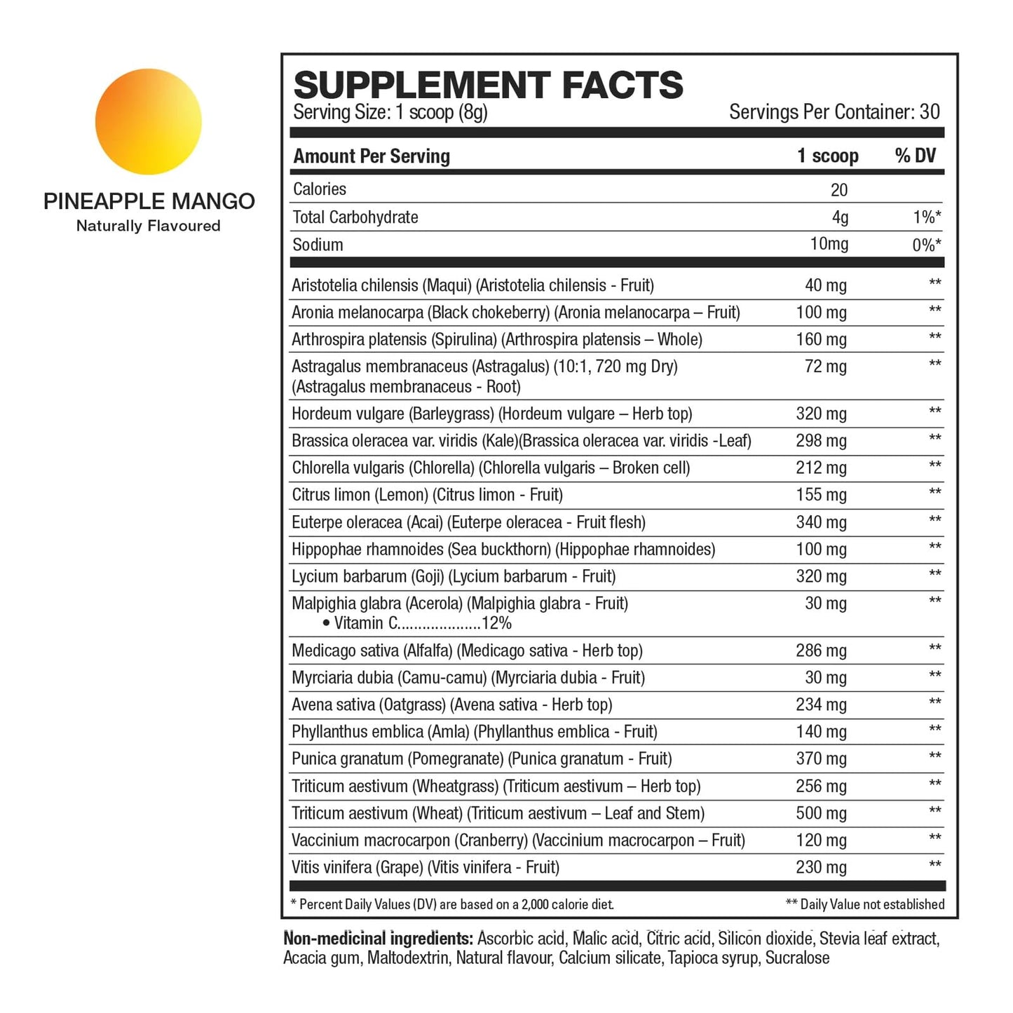 HD MUSCLE GreensHD Premium Daily Greens | Organic Superfood Blends | for Immune Support & Digestion | with Spirulina, Chlorella, & Adaptogenic Herbs | 30 Servings (Pineapple Mango) HD MUSCLEBuy Supplements Australia