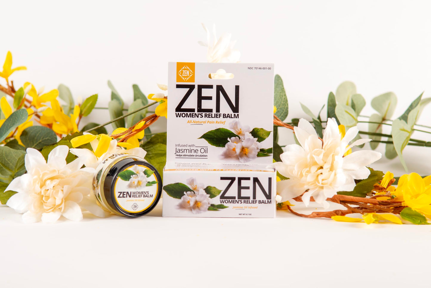 ZEN Women’s Relief Balm – Plant-Based Topical Balm Infused with Jasmine Oil – Cooling Botanical Blend – 0.7 oz – #TrustedByLegends ZENBuy Supplements Australia