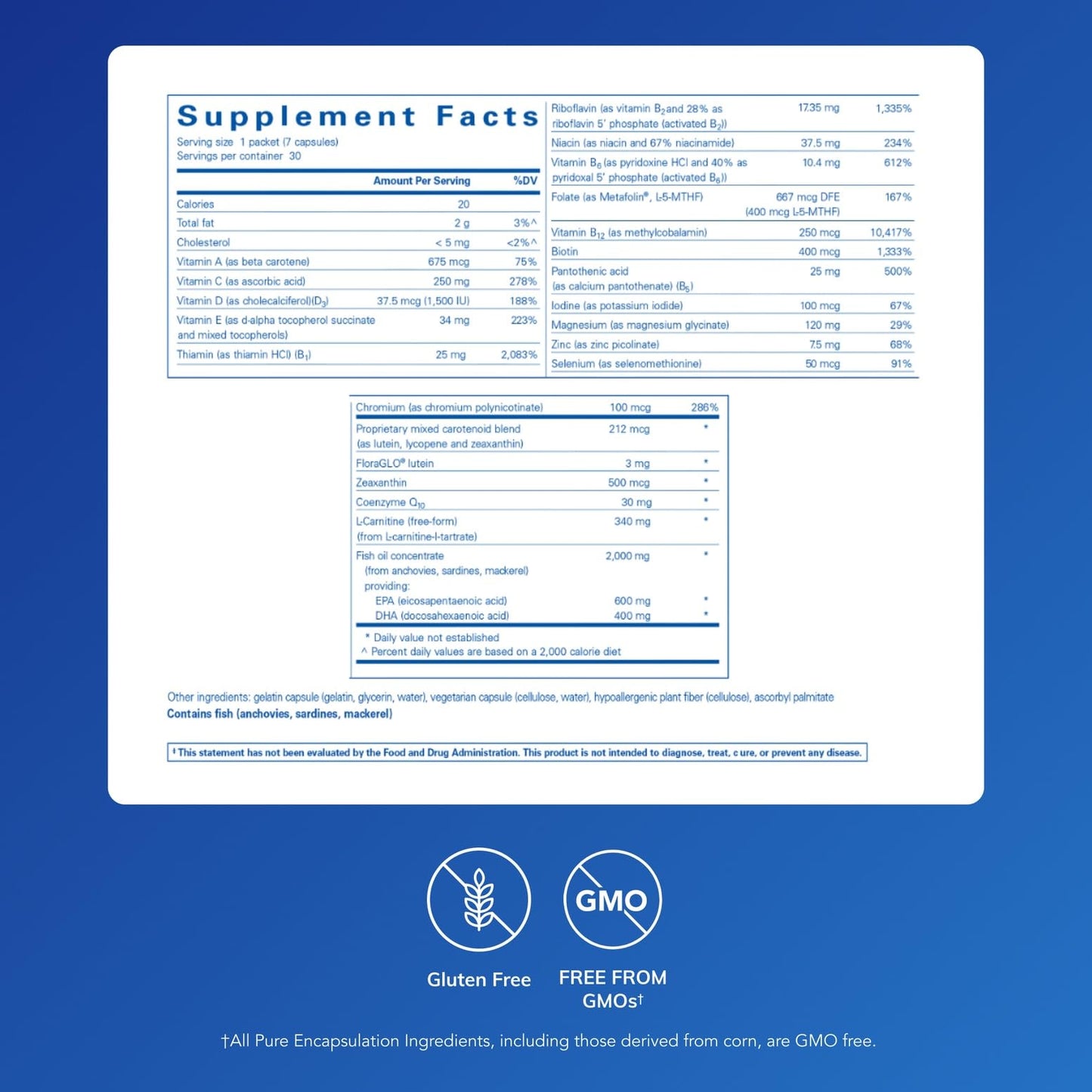 Pure Encapsulations Energize Plus Pure Pack | Supplement to Support Energy Production and Nutrient Metabolism* | 30 Packets Pure EncapsulationsBuy Supplements Australia