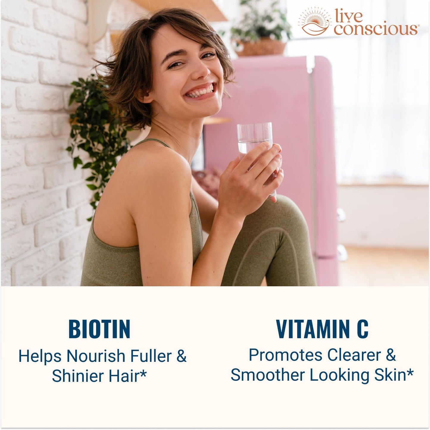Live Conscious Beyond Collagen Multi Collagen Capsules - Types I, II, III, V & X | Hydrolyzed Blend with Biotin & Vitamin C for Hair, Skin, Nails 90 Capsules (2-Pack) Live ConsciousBuy Supplements Australia