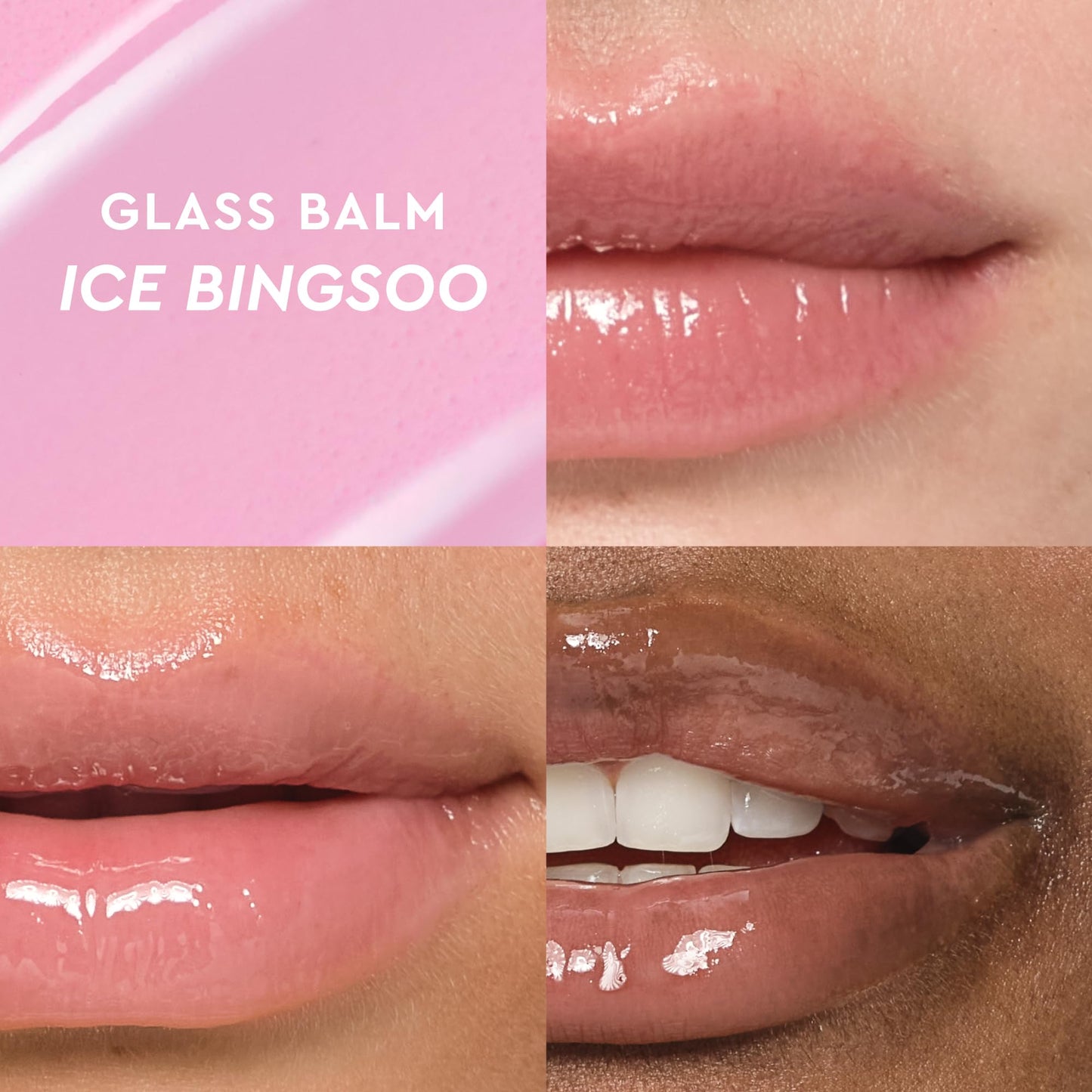 Glow Recipe Glass Balm Lip Treatment - 12Hr Hydrating Lip Balm & Moisturizer with Hyaluronic Acid to Smooth, Plump & Protect from Dryness, High Shine Finish - Clear Tint, Ice Bingsoo (15 ml) Glow RecipeBuy Supplements Australia