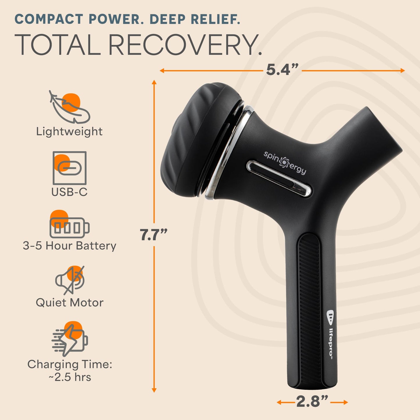 LifePro Lymphatic Drainage Massager – Handheld Cellulite Massager for Legs, Thighs, Neck & More – Spinergy Body Sculpting Massage Gun with Vibration for Muscle Recovery & Relaxation – Quiet & Portable LifePro buy supplements Au