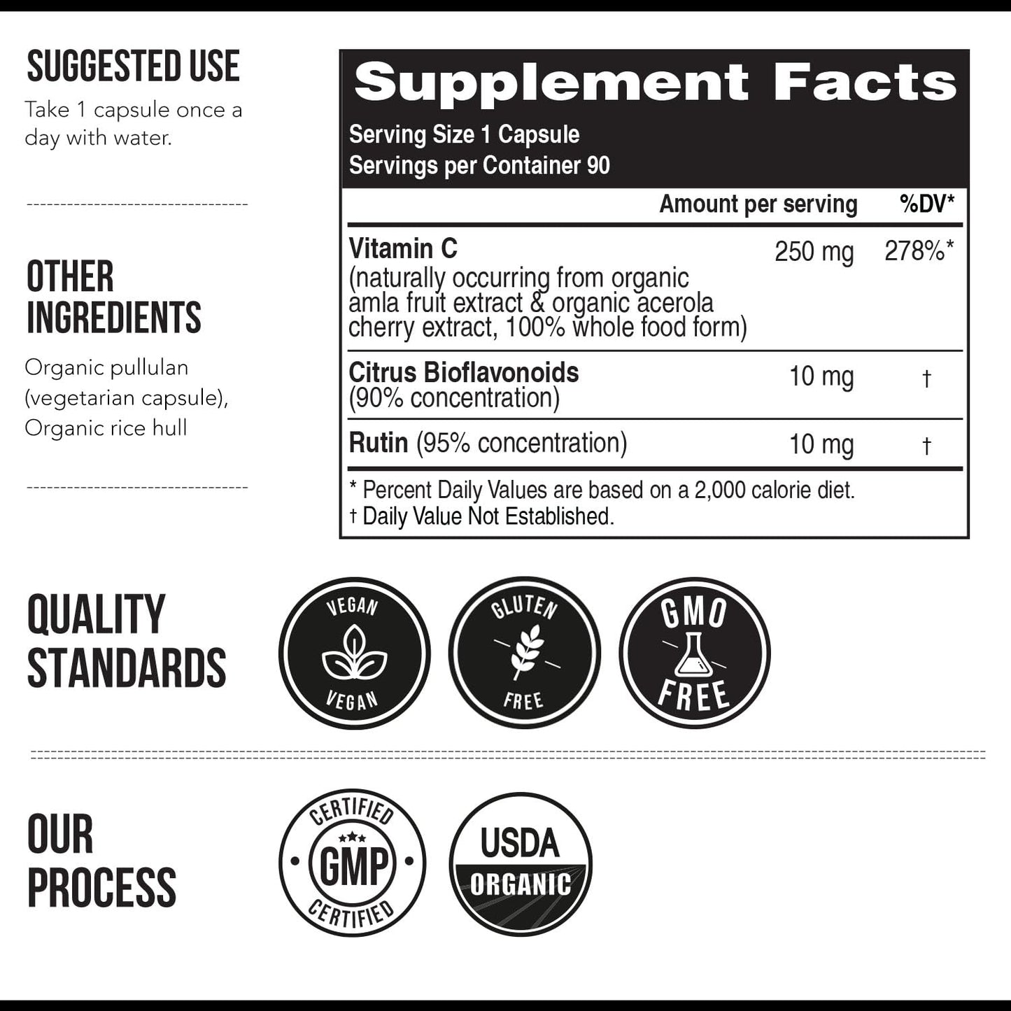 Organic Vitamin C | Whole Food Vitamin C from Fruit Plus Absorption Enhancing Cofactors - Vegan, Enhanced Bioavailability - Immune Support