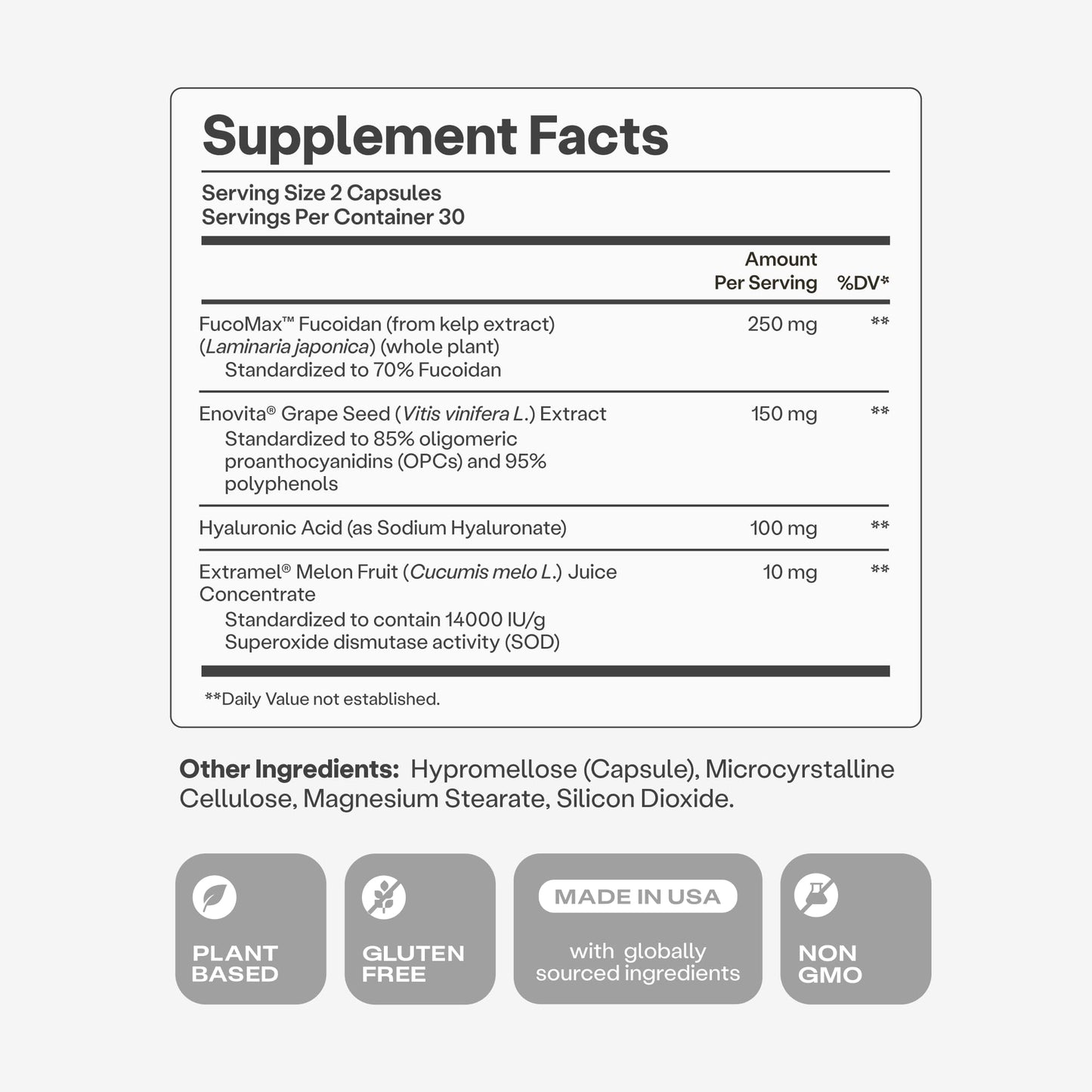 Humann Cardiovascular Health Daily, 4-in-1 Vascular & Blood Pressure Support, Grape Seed Extract Capsules & Hyaluronic Acid Circulation Supplements, Plant-Based Non-GMO, 60 Capsules Humann buy supplements Au