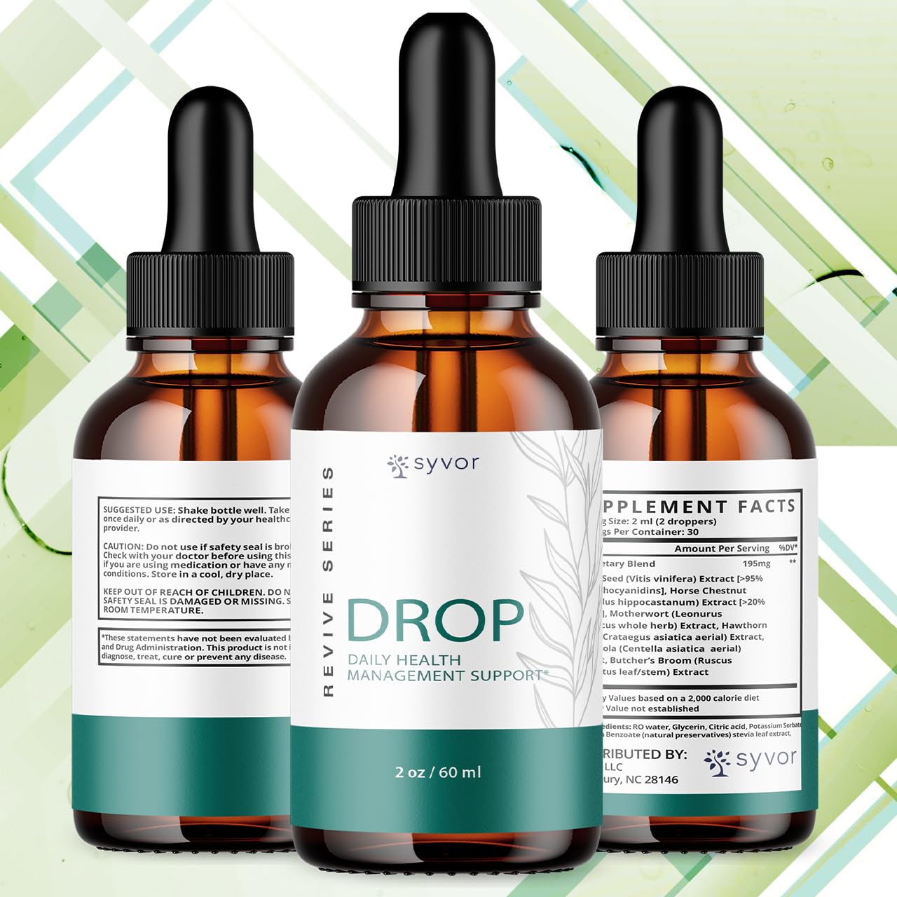 (3 Pack) Drop The Pounds Drops, Official Drop The Pounds Liquid Drops with All Natural Ingredients, Advanced Health Optimizer & Wellness Support with Premium Vitamins for Women & Men (90 Servings) Syvor buy supplements Au