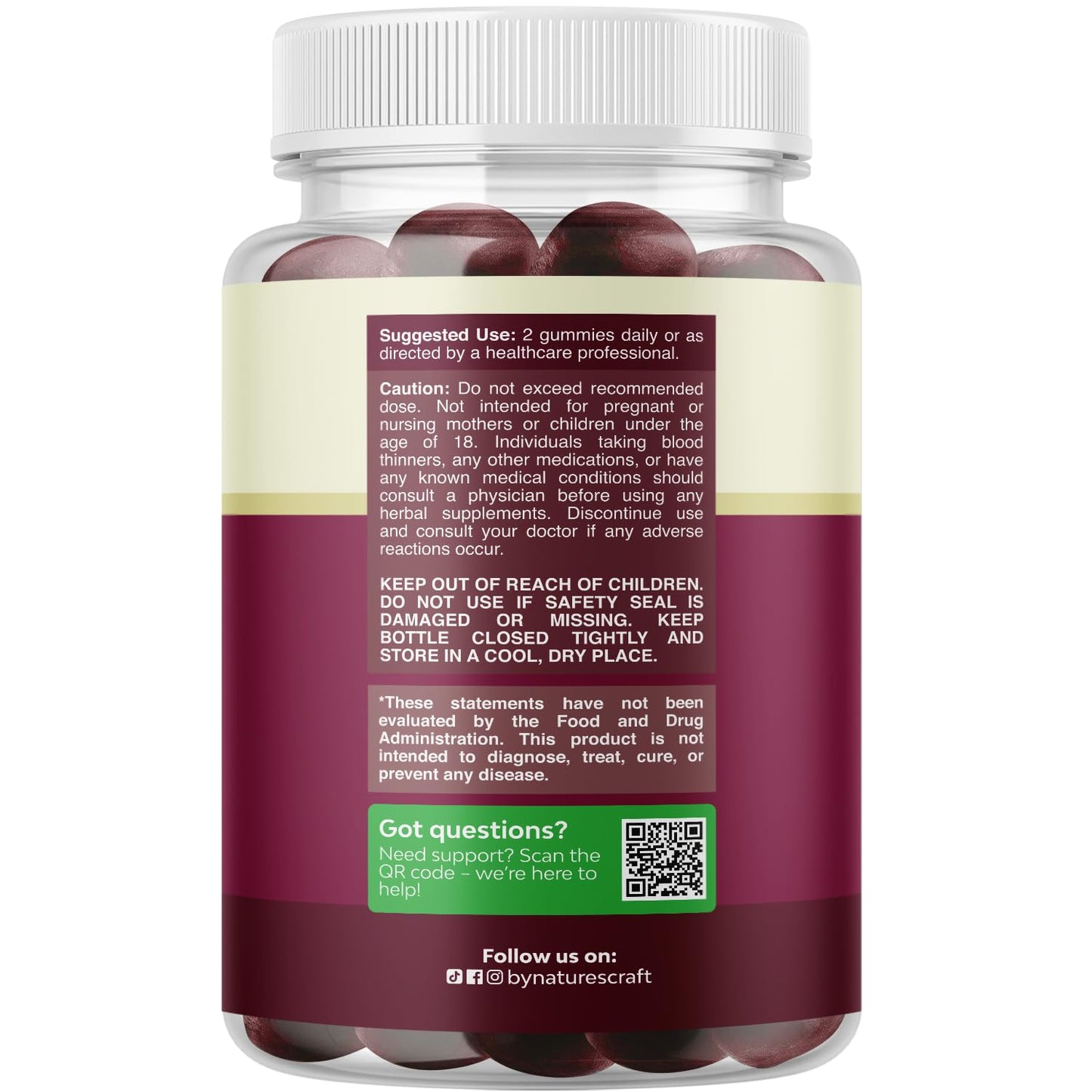 Flow Boosting Beet Root Gummies - Invigorating Beet Gummies for Adults Nitric Oxide Energy & Heart Health Support with Grapeseed Pomegranate & Vitamin B12 - Vegan Non-GMO & Gluten Free - 60 Count Natures CraftBuy Supplements Australia