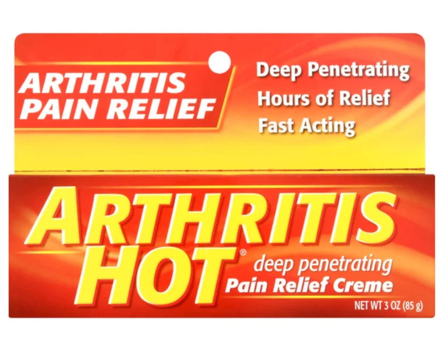 Arthritis Hot Pain Relief Creme 3 oz (Pack of 4) Arthritis HotBuy Supplements Australia
