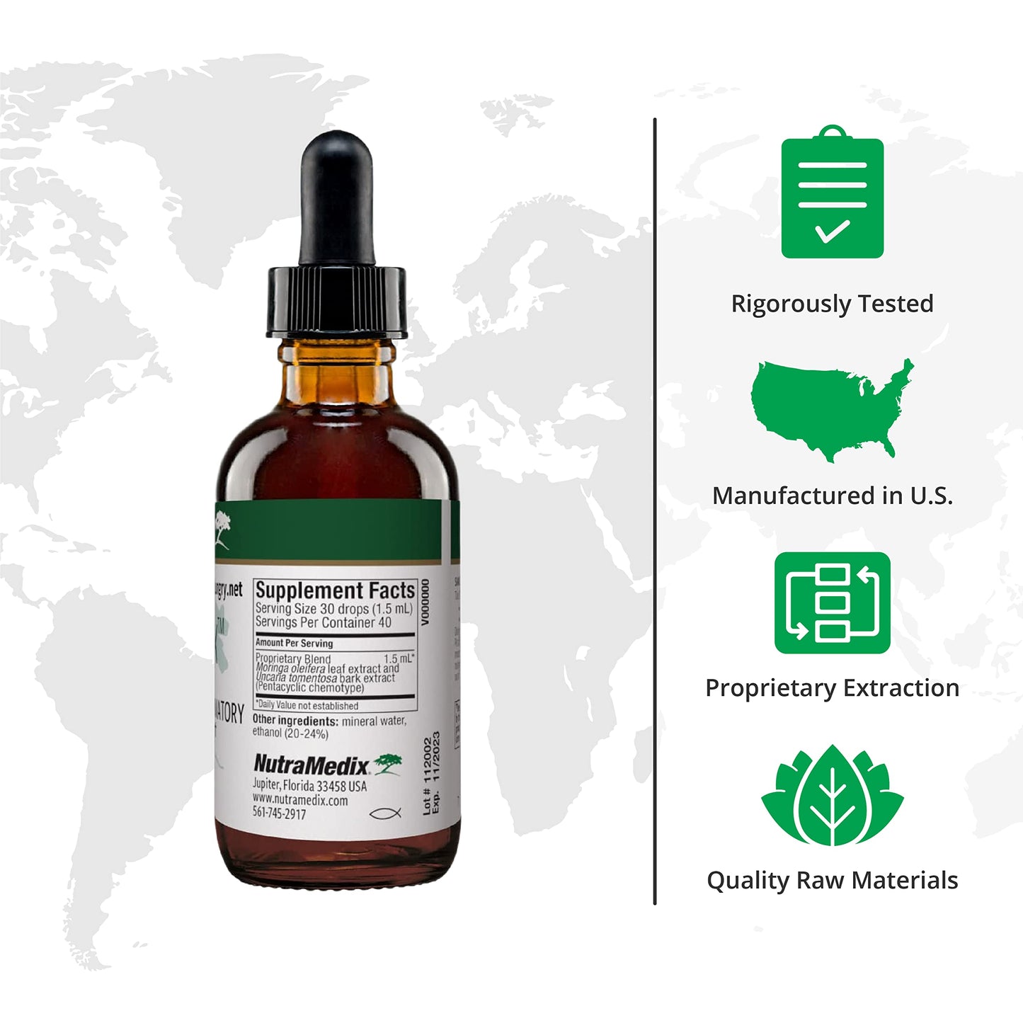 NutraMedix VitalMedix - Cat's Claw & Moringa Plant Extract - Daily Energy Supplement for Immune Health & Overall Vitality - Rich in Vitamins & Minerals (2oz) NutraMedixBuy Supplements Australia