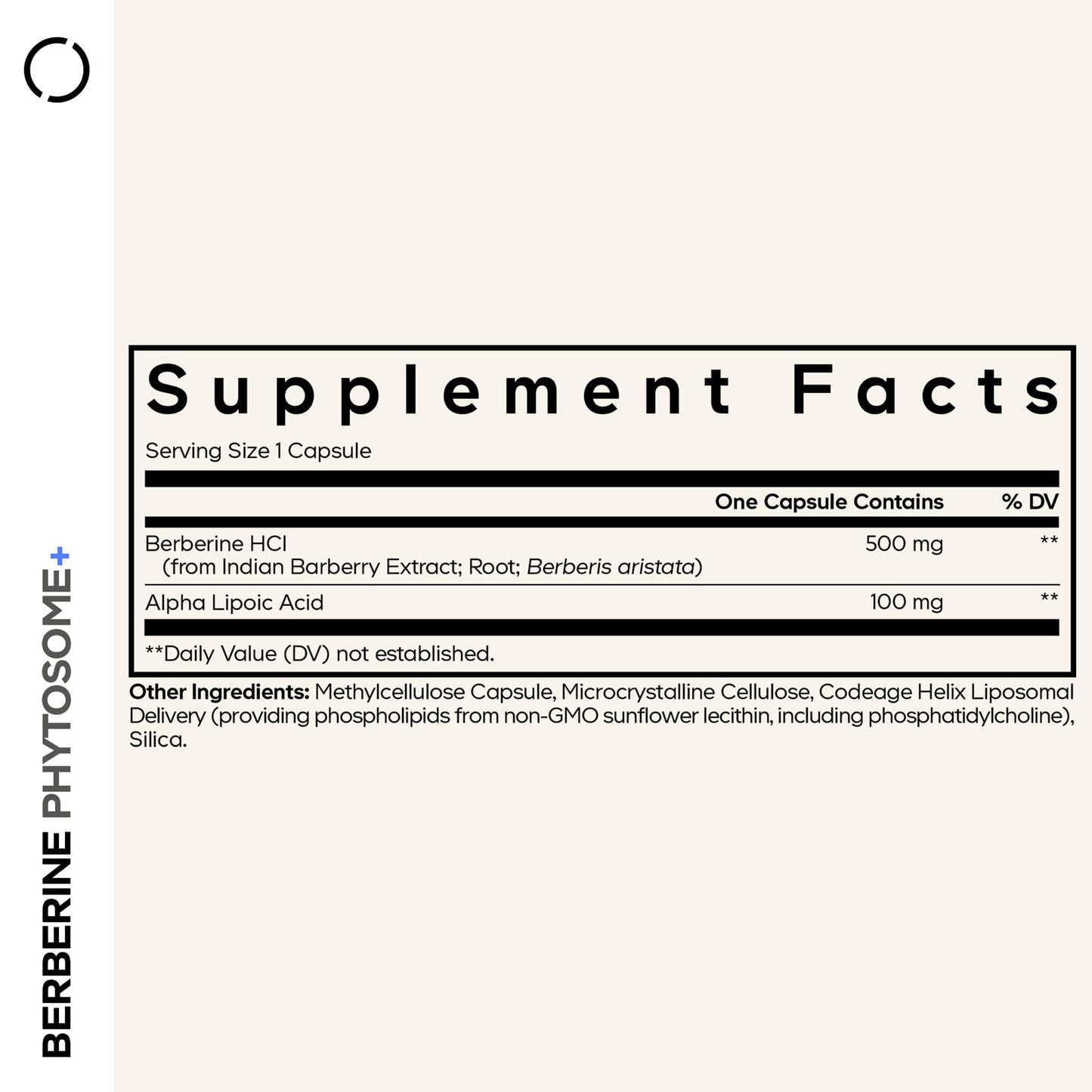 Codeage Berberine Phytosome Supplement - Berberine HCL, Alpha Lipoic Acid, Phospholipid Complex - 2-Month Supply - Berberine HCL - Berberine Hydrochloride - Gluten-Free, Non-GMO - 60 Capsules CodeageBuy Supplements Australia