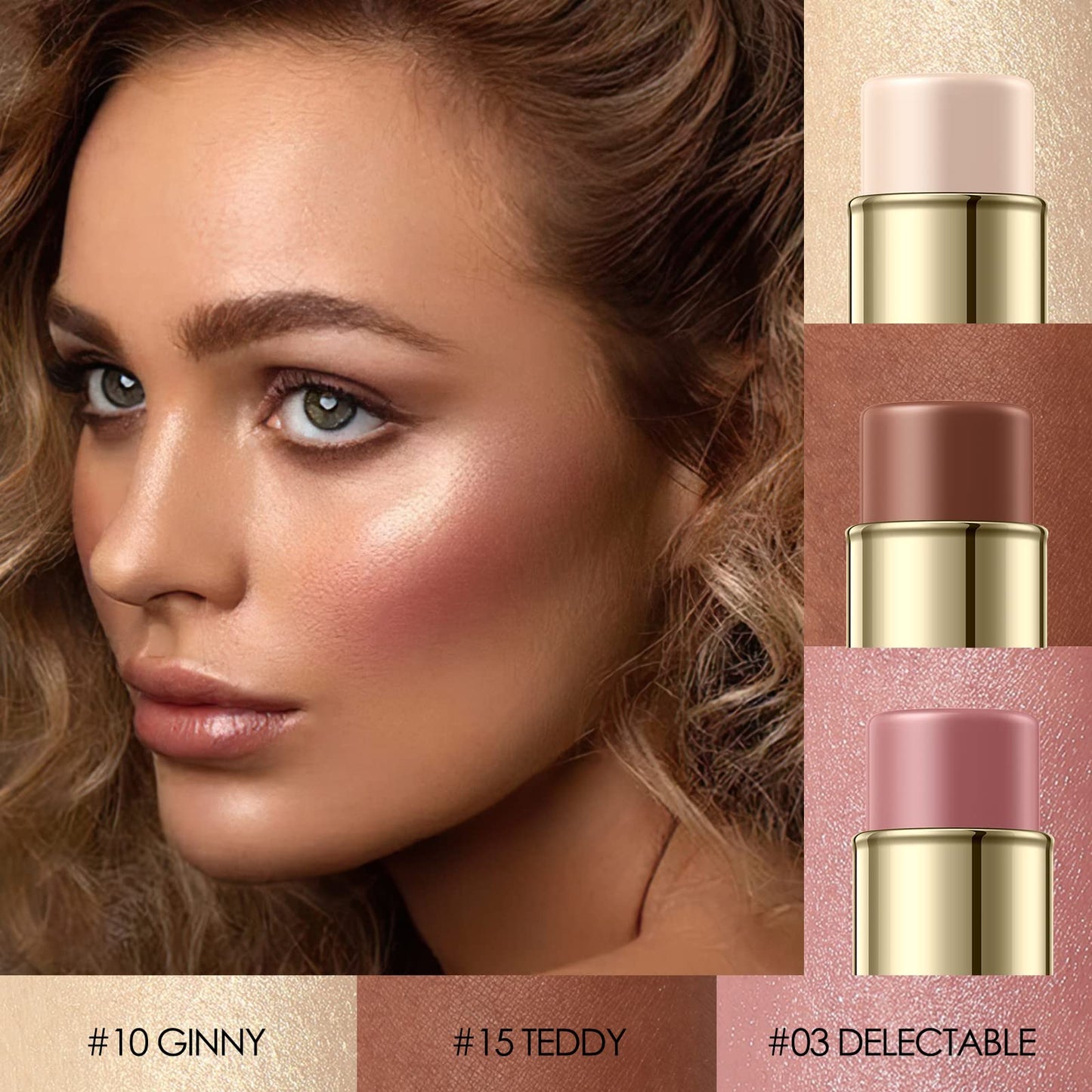 FALOCUTUS 3 Pcs NEUTRAL Contour Stick Set,Cream Blush & Highlighter Bronzer Pen,Long Lasting & Smooth Natural Face Contouring Illuminator,Professional Makeup Kit for All Skin FalocutusBuy Supplements Australia
