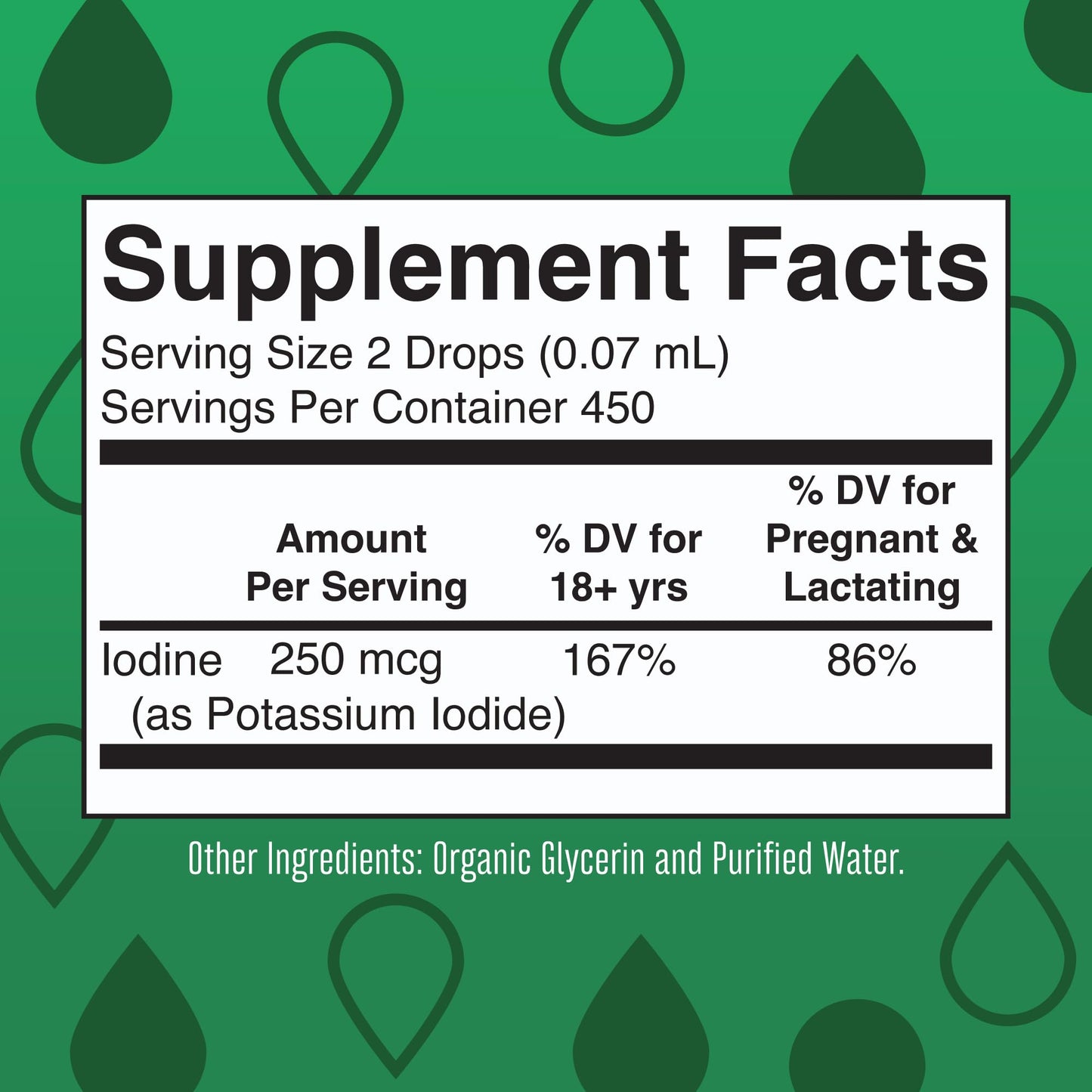 MaryRuth Organics Iodine Liquid Drops | Potassium Iodide | 1 Year Supply | 450 Servings | Thyroid Health | USDA Organic|