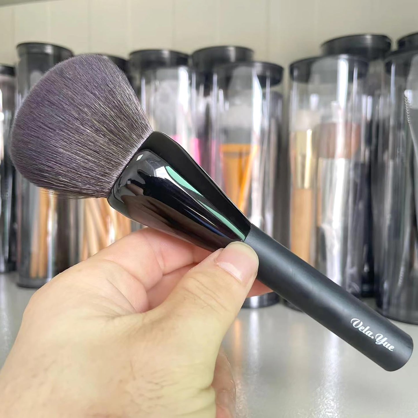 Vela.Yue Large Powder Brush Soft Face Loose Mineral Foundation Blusher Bronzer Makeup Brush Vela.YueBuy Supplements Australia