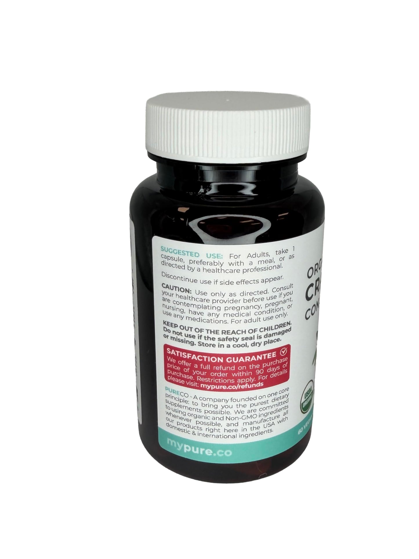 Organic Cranberry Pills - Vegan Supplement for Urinary Tract Health & Kidney Cleanse - Cranberry Pills for Women 500mg 50:1 Cranberry Concentrate Per Serving