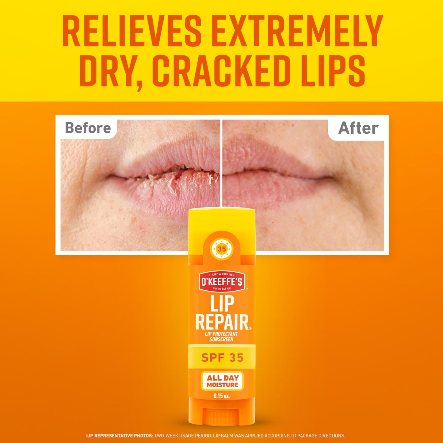 O'Keeffe's Lip Repair SPF 35 Lip Balm - Stick (3 Pack) - Sun-Safe Moisturizer for Extremely Cracked, Dry Lips O'Keeffe'sBuy Supplements Australia