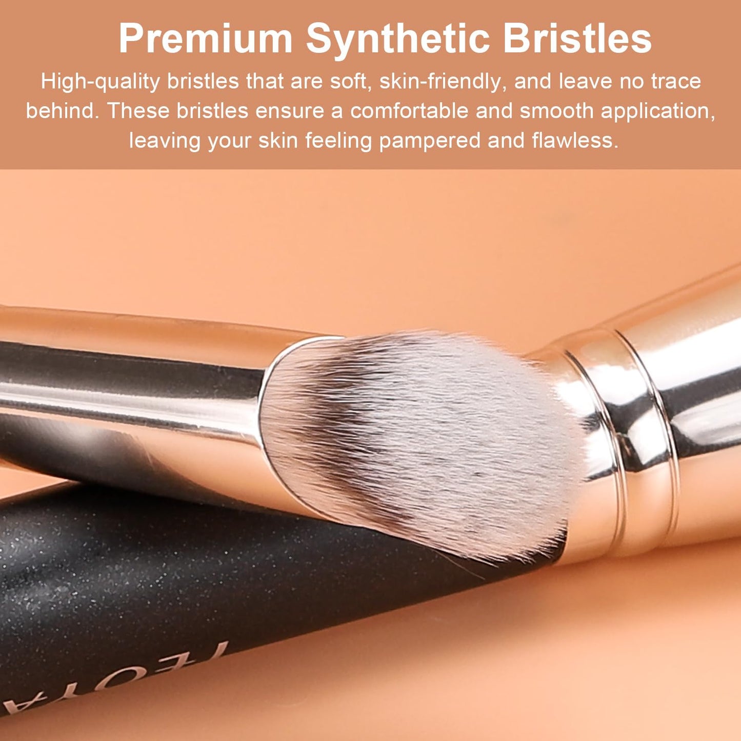 TEOYALL Angled Concealer Brush, Synthetic Contour Brush for Blending Setting Buffing with Liquid, Cream and Powder Cosmetic (Angled Brush) TEOYALLBuy Supplements Australia