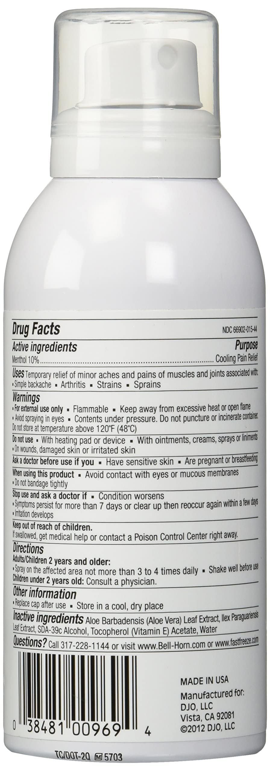 Fast Freeze All-Natural Cooling Pain Relief Therapy: Continuous Spray, 4 fl oz Fast FreezeBuy Supplements Australia