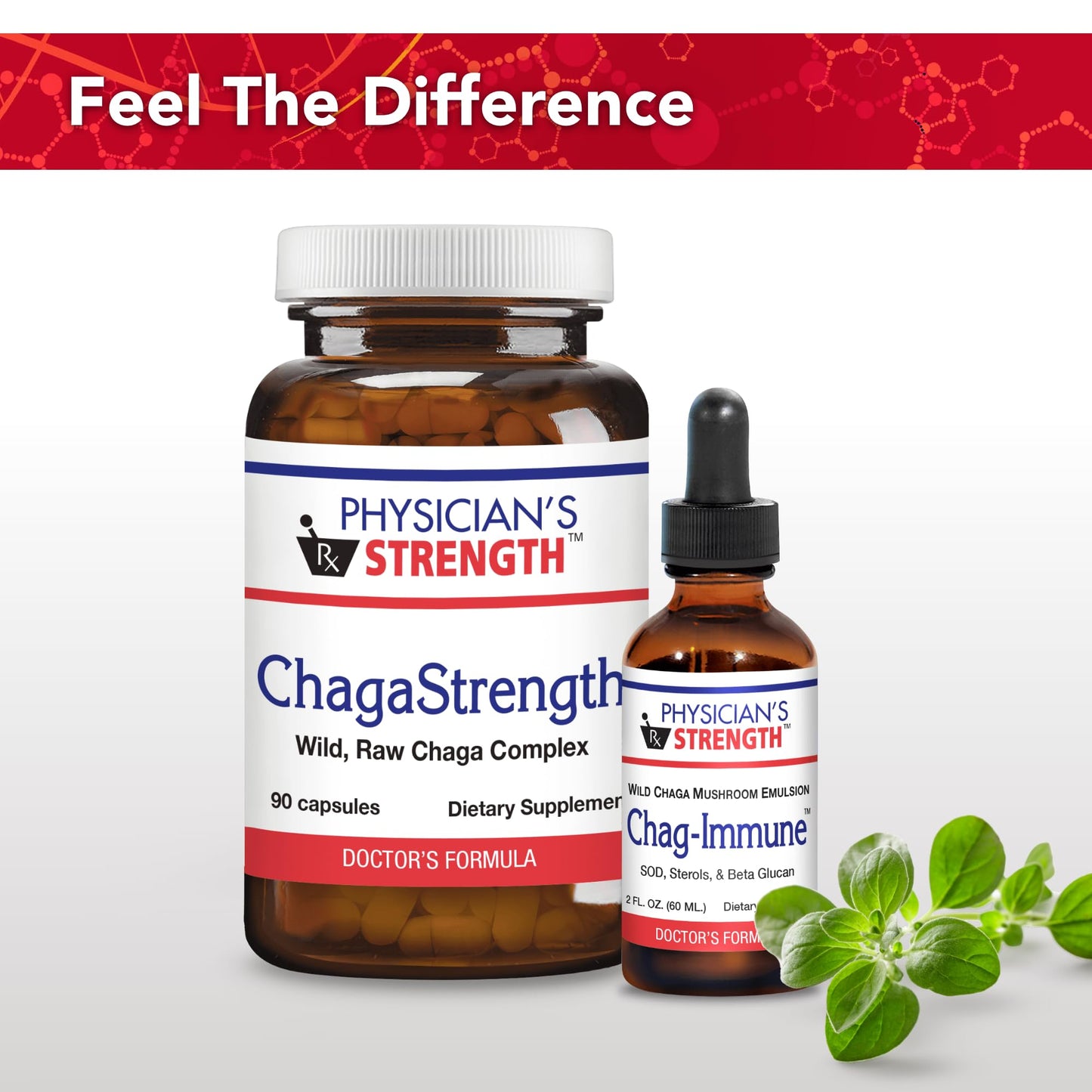 Physician's Strength ChagaStrength - 90 Capsules - Wild, Raw Chaga Complex - Immune & Physical Support - Non-GMO - 90 Servings Physician's Strength buy supplements Au