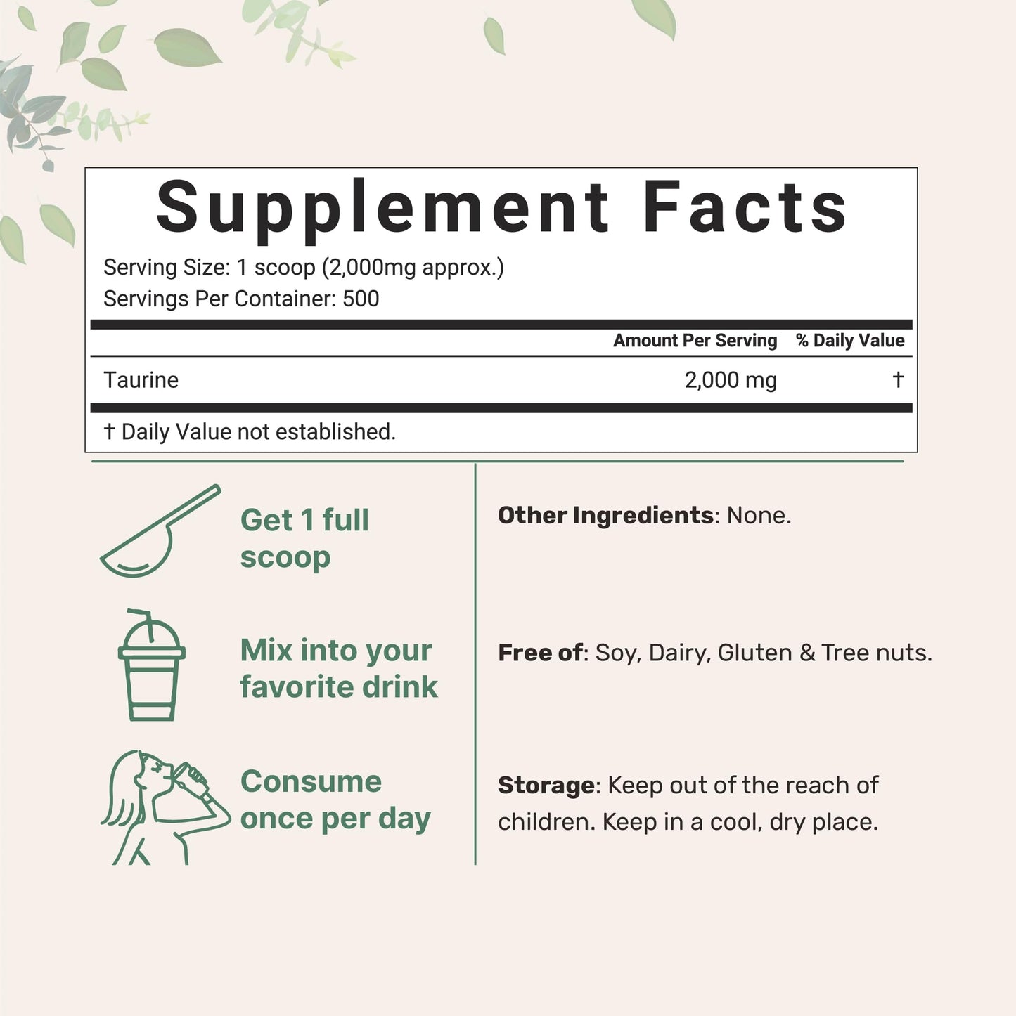 Micro Ingredients Taurine Powder Supplement | 1 KG, 2000mg Per Serving | Unflavored | 100% Pure, Easily Absorbed Free Form | Essential Amino Acids for Exercise, Energy, & Heart Support Micro IngredientsBuy Supplements Australia