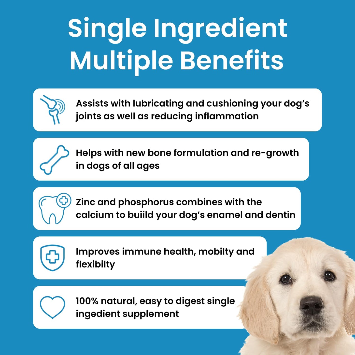 Hofseth BioCare Brilliant Bone & Joint Supplement for Dogs - High Strength Calcium & Collagen Powder for Joint & Hip Support, Essential Supplement for Dog’s of All Ages - 10.6 Oz Hofseth BioCareBuy Supplements Australia