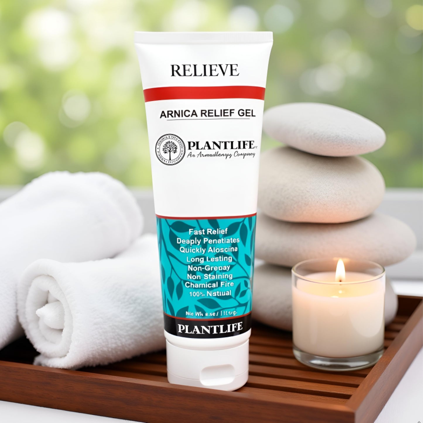 Plantlife Arnica Relieve Gel - Made with Arnica and 100% Pure Essential Oils - Relieve Products are a Homeopathic Solution for Everyday Use - Works Quickly and Effectively - Made in California PlantlifeBuy Supplements Australia