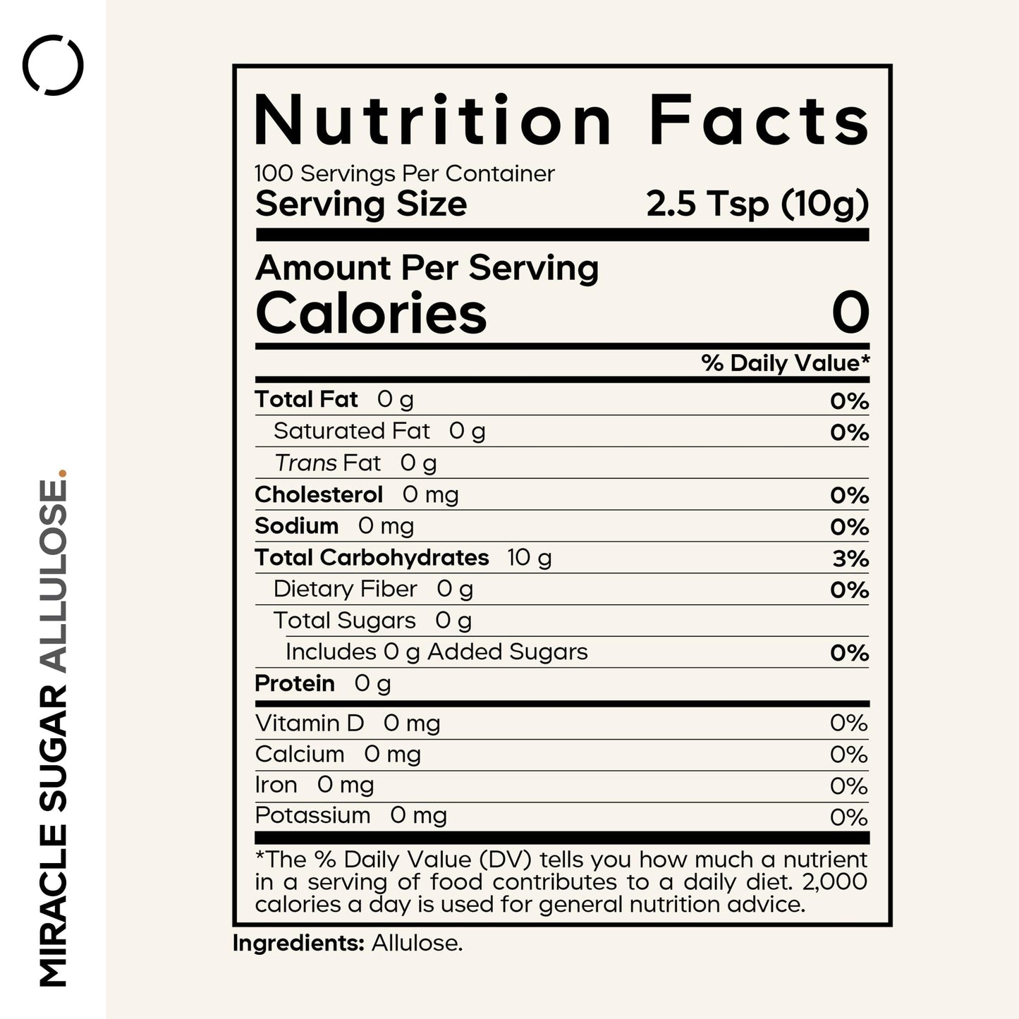 Codeage Miracle Sugar Allulose Powder - All-purpose Zero Calorie Allulose Sweetener, +3 Month Supply - 0 Net-Carbs - Rare Sugar Alternative to Stevia, Aspartame & Liquid - Non-GMO - 35.27 Oz CodeageBuy Supplements Australia