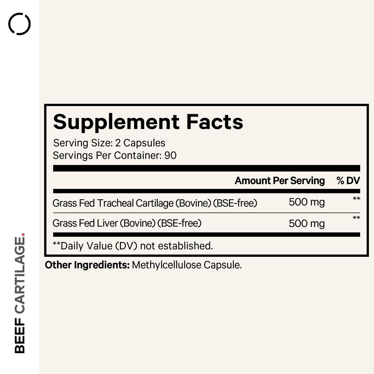Codeage Grass Fed Beef Cartilage Supplement - Freeze Dried, Non-Defatted, Desiccated Beef Tracheal Bovine Cartilage & Liver Pills – Pasture Raised Argentina Beef Vitamins - Non-GMO -180 Capsules CodeageBuy Supplements Australia