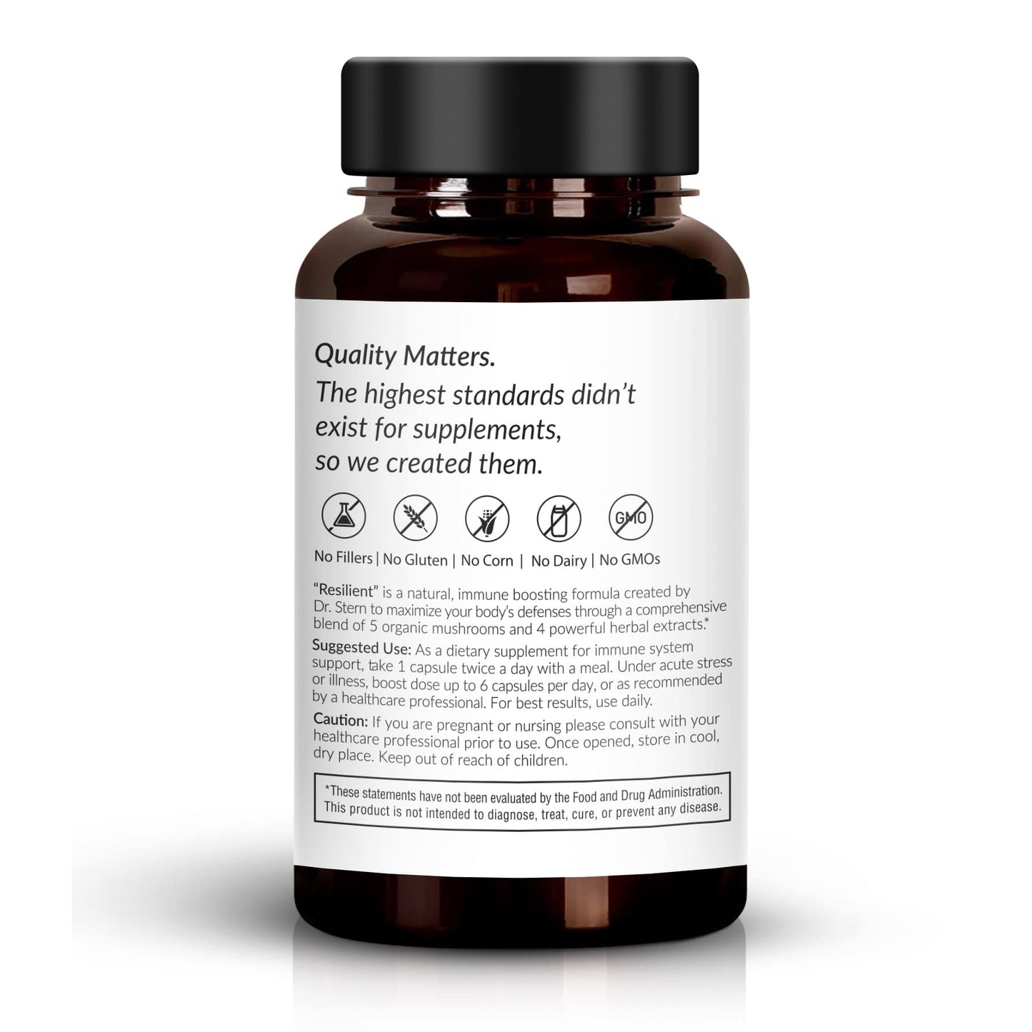 OMISSANDI-WELLNESS Resilient - Natural Immune System Support - Dr. Ian Stern Formulated - to boost your defenses - W/Organic Mushroom Blend, Echinacea, Astragalus & More - Vegan - Made in USA- 60 Caps Dr. Stern buy supplements Au