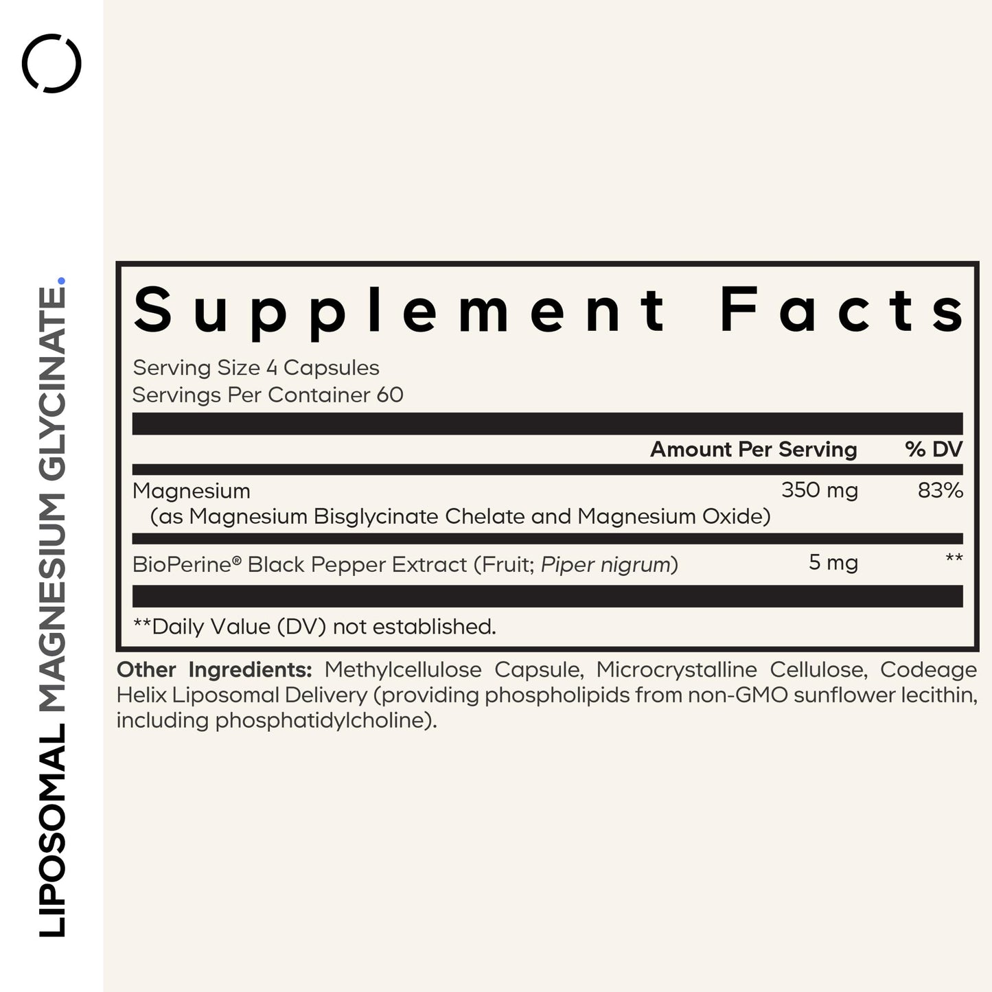 Codeage Liposomal Magnesium Glycinate Supplement, 2-Month Supply, Bisglycinate Magnesium Chelate, Chelated Magnesium Mineral Pills, BioPerine Black Pepper Vitamins Capsules, Non-GMO Vegan, 240 ct CodeageBuy Supplements Australia
