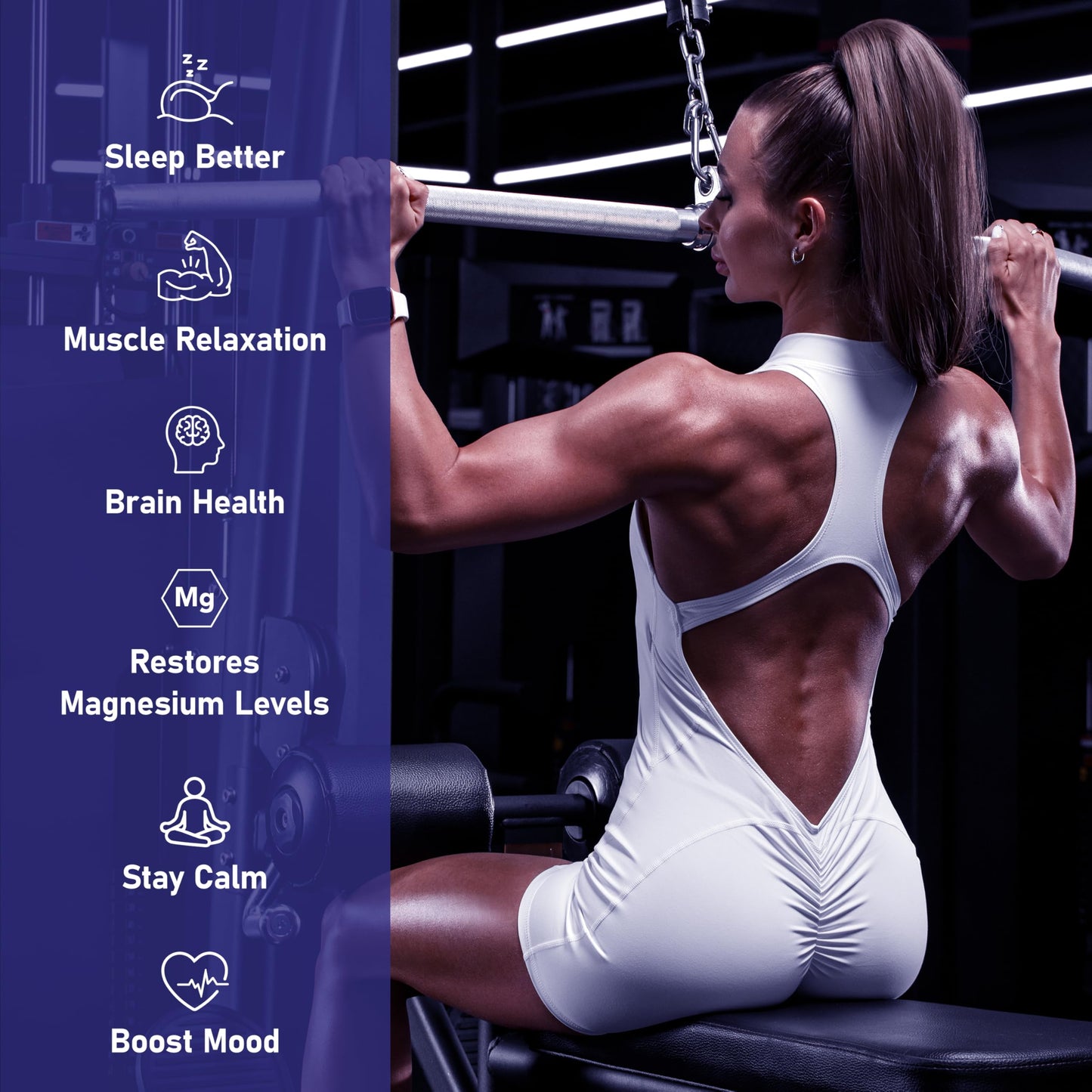 Magnesium 7 Complex for Women 1600mg, Magnesium Glycinate 600mg 7 High Absorption Magnesium Supplement with Citrate, Malate, Chelate, Taurate, Gluconate, Aspartate & Ascorbate for Sleep, 60 Capsules VIVI Youth buy supplements Au