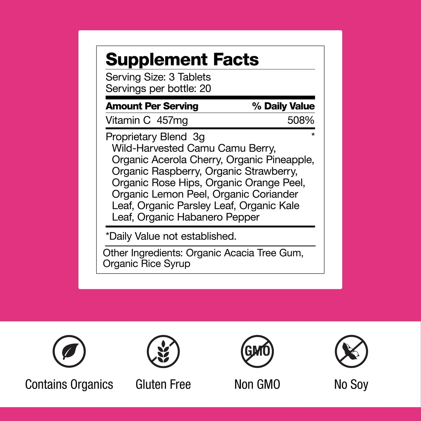 Dr. Schulze's Super-C Plus - Vitamin C Supplement for Immune Support - Skin Health & Antioxidant Support - High-Potency Formula - Plant-Based Superfood - Gluten-Free & Vegan - 60 Count (20 Servings) Dr. Schulze'sBuy Supplements Australia