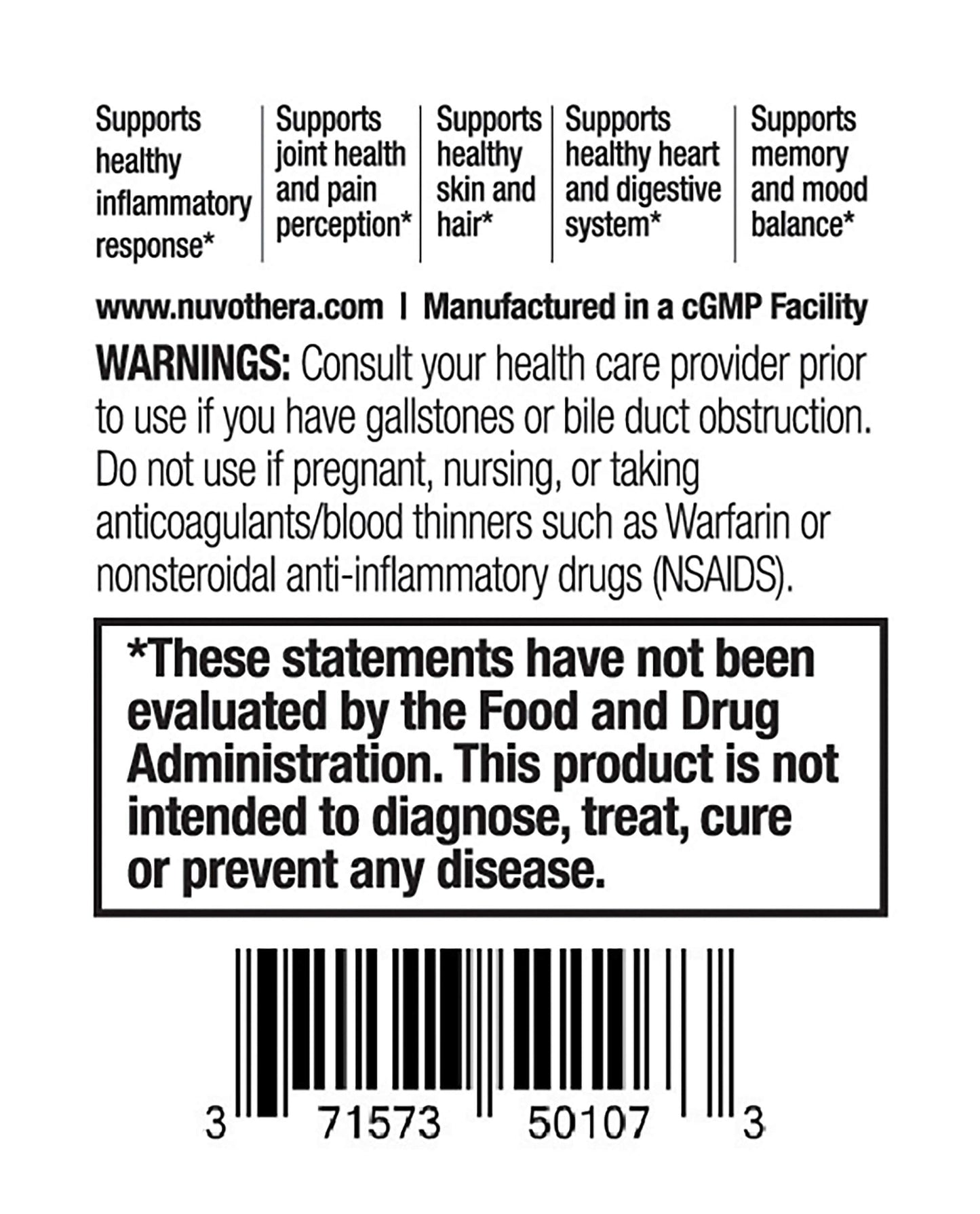 Nuvothera Super-Micronized Turmeric Curcumin Capsules Rapid Absorption, Whole Root, Non-GMO, Skin, Gut Health & Antioxidants (1 Month Pack (60 Capsules)) Nuvothera buy supplements Au