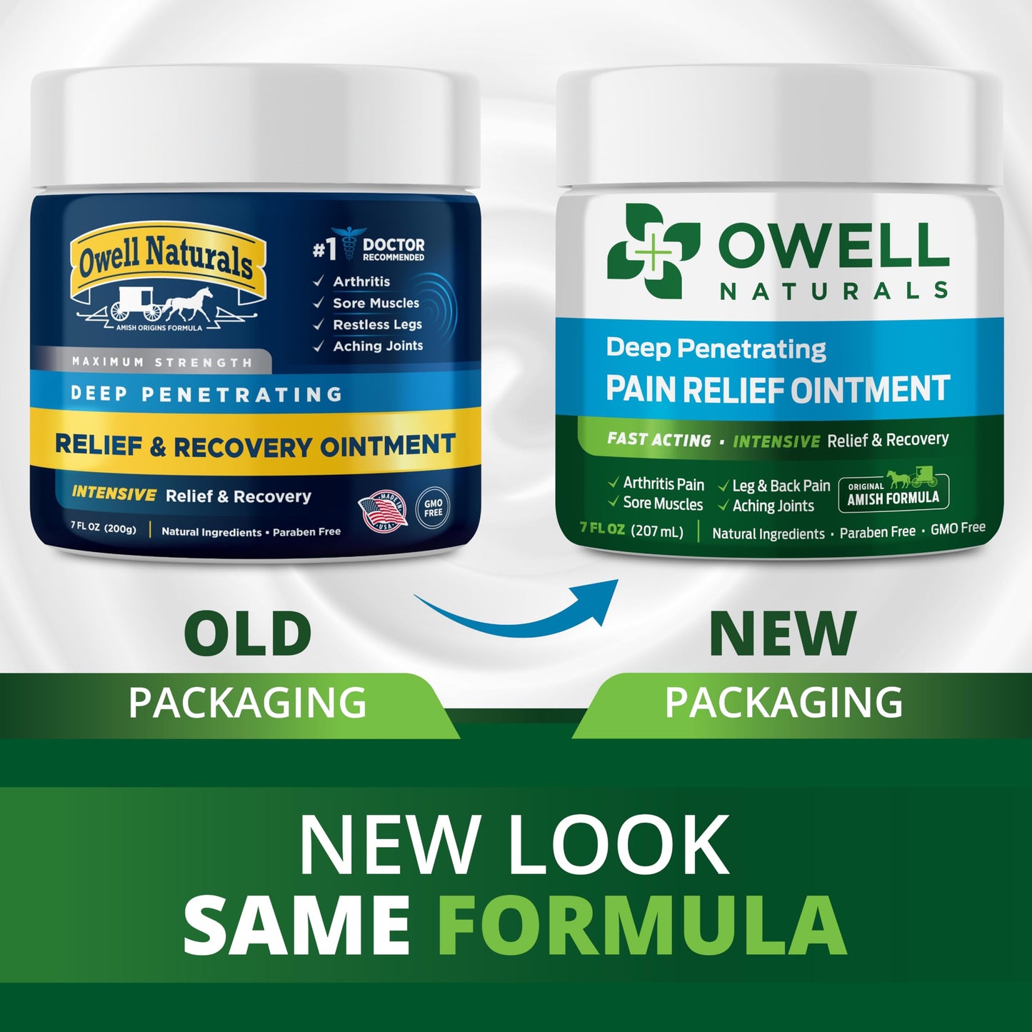 OWELL NATURALS Arthritis Pain Relief Ointment with Arnica & MSM – Deep Penetrating Joint & Muscle Therapy for Knee, Back, Sore Muscles, Legs, 3.5 oz (2 Pack) Owell NaturalsBuy Supplements Australia