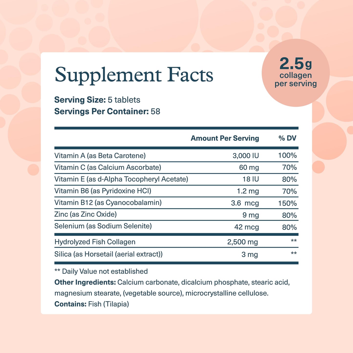 Youtheory Marine Collagen Tablets - 2,500 mg Fish-Sourced Collagen Peptides- with Vitamins A, C, E, B6 & B12 - Supports Joint & Nail Health* - Highly Absorbable - 290 Tablets (58-Day Supply) Youtheory buy supplements Au