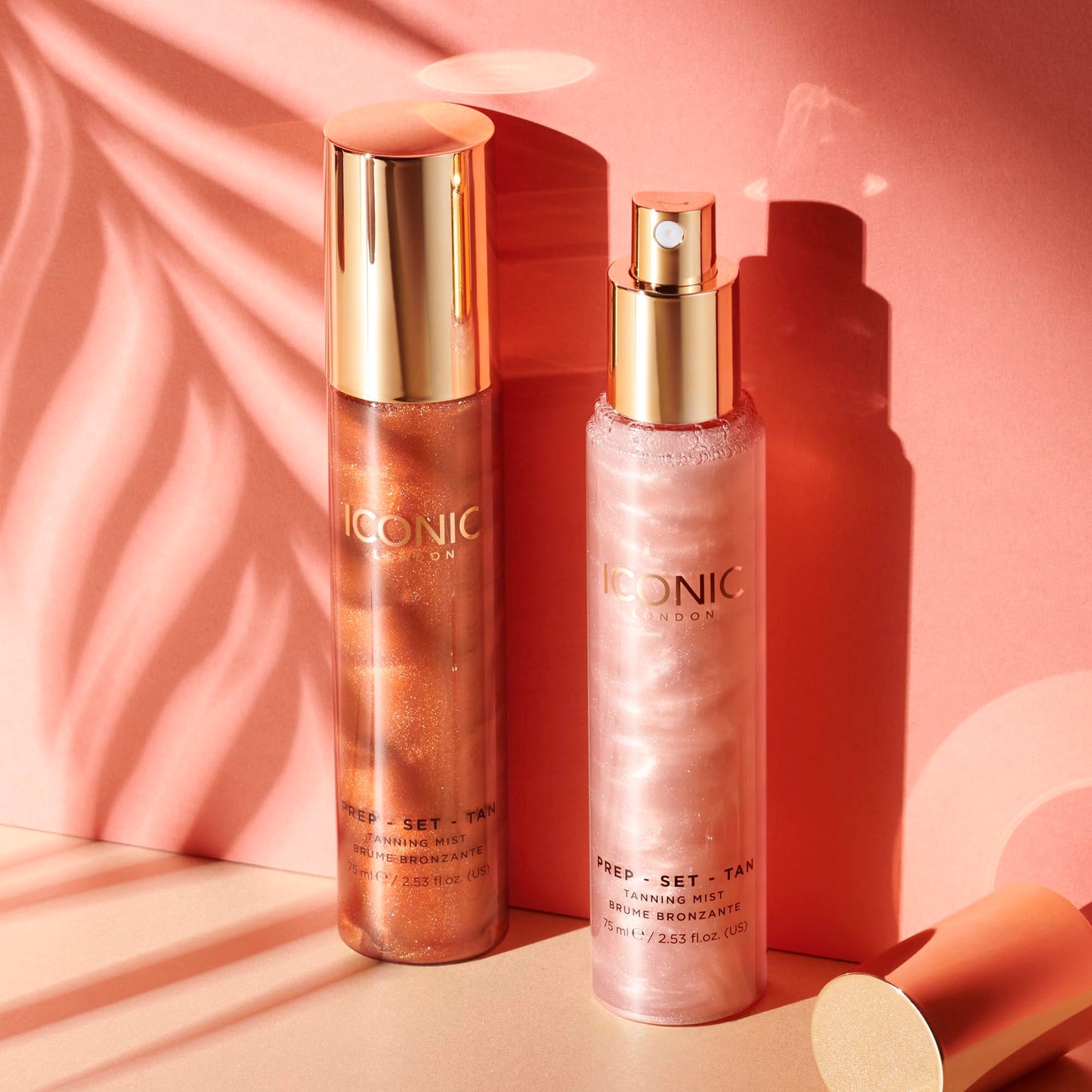 ICONIC LONDON Prep-Set-Tan Glow | Shimmering Self Tanning Facial Mist with Hyaluronic Acid, Cruelty-Free, Vegan Makeup, 2.53 Fl oz ICONIC LONDON buy supplements Au