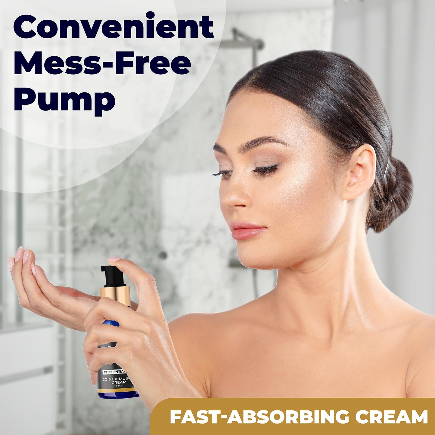 Zenrenu DMSO Cream 99.995% Pure Pharmaceutical Grade - 40-in-1 Advanced Formula -12 Essential Oils, Arnica, Aloe Vera, MSM - Fast-Absorbing Cream – 2 oz Glass Pump Bottle – Made in USA ZenrenuBuy Supplements Australia