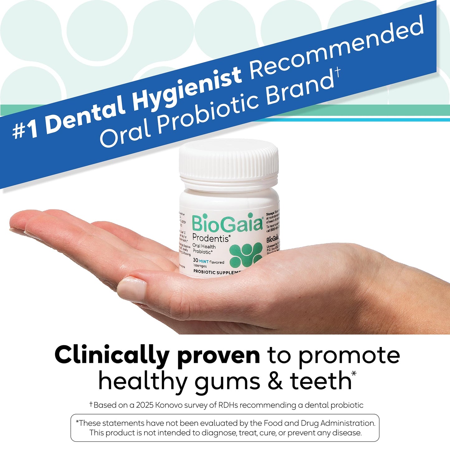 BioGaia Prodentis | Oral Probiotics | Promotes Healthy Gums & Teeth | Defends Against Bad Breath & Dental Problems | Improves Oral Health