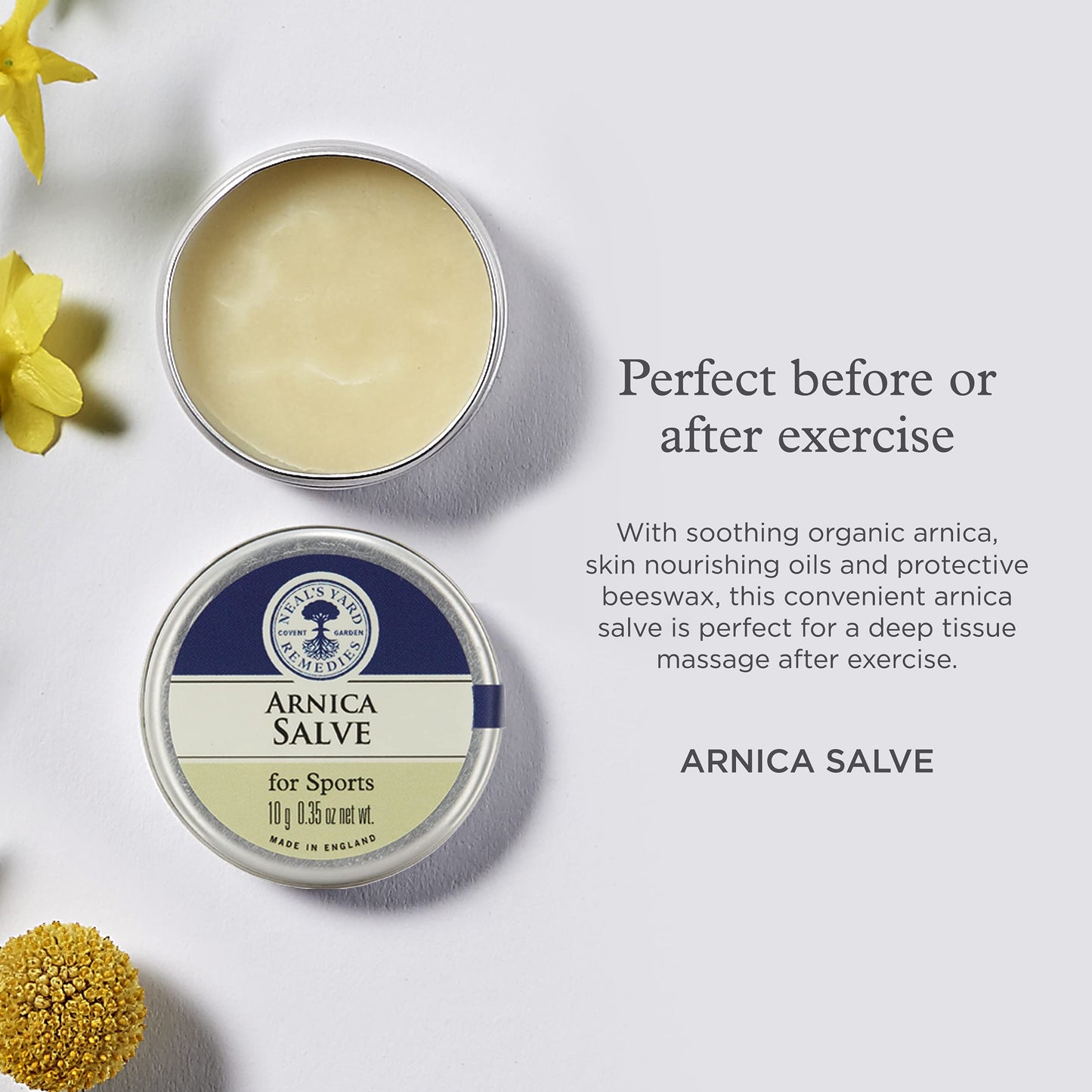 Neal's Yard Arnica Salve with Nourishing Oils & Soothing Beeswax for Sore Muscles, Aches & Stiffness, Vegetarian Approved, Cruelty Free,1.59 oz Neal's Yard RemediesBuy Supplements Australia