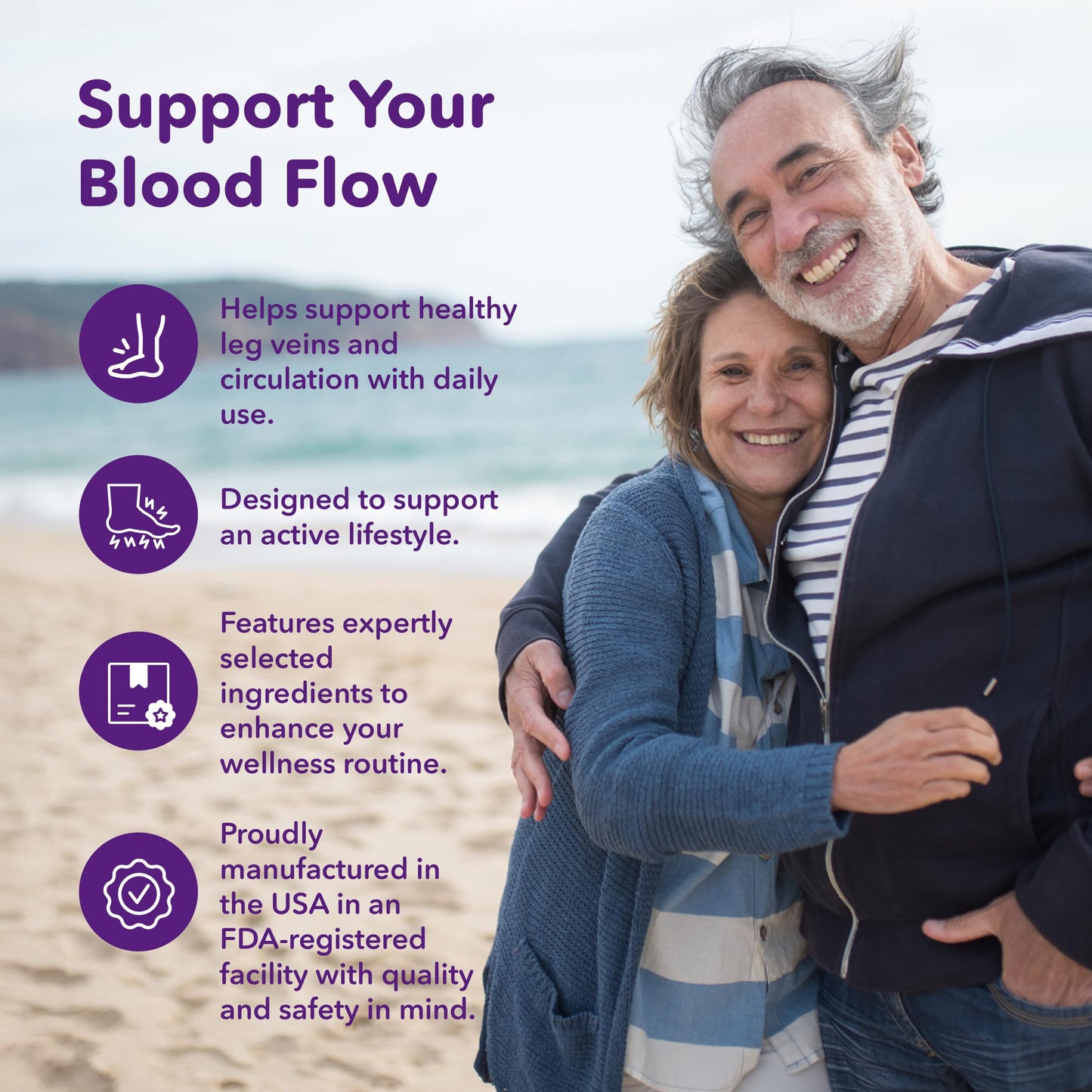 VITASUPPORTMD Tri-Power Circulation Formula - Circulation Supplement with Butcher's Broom, Hesperidin Methyl Chalcone, and Vitamin C, 60 Capsules, for Blood and Leg Circulation, Vein Health Support VITASUPPORTMDBuy Supplements Australia
