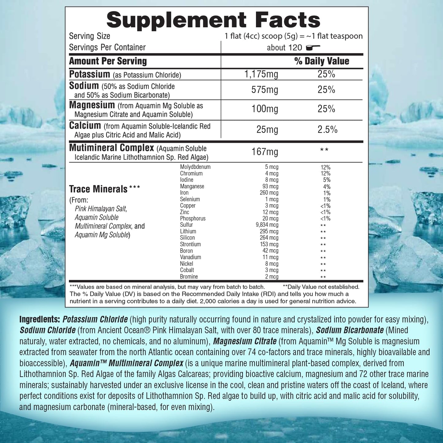 Fast Lyte Fasting Electrolyte Supplement Powder | No Sugar Unflavored Raw Electrolytes | 25% RDI Magnesium and Potassium with Trace Minerals | Carnivore & Keto Friendly