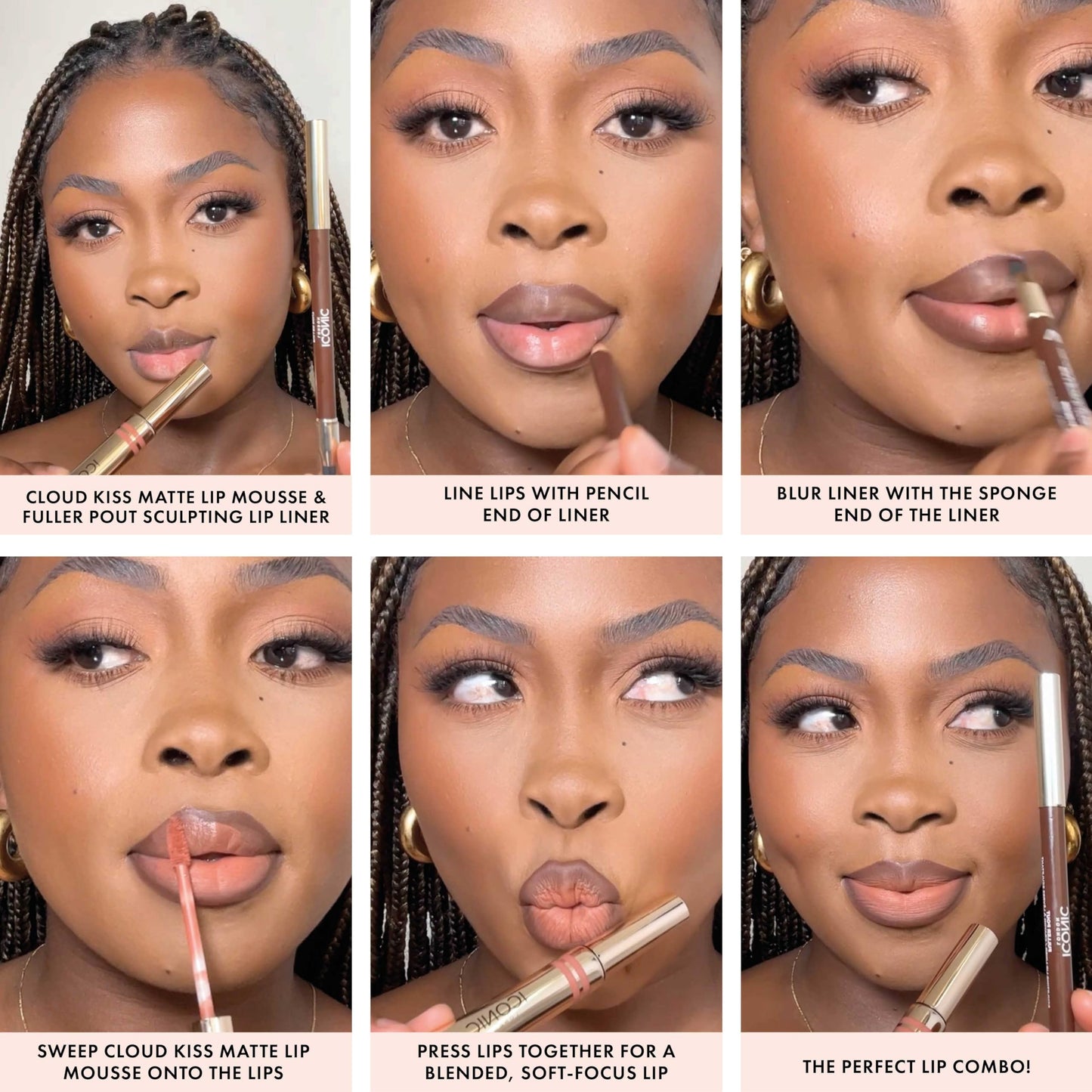 ICONIC LONDON Cloud Kiss Matte Lip Mousse | Matte Liquid Lip Colour, Cruelty-Free, Vegan Makeup, Show Off ICONIC LONDON buy supplements Au