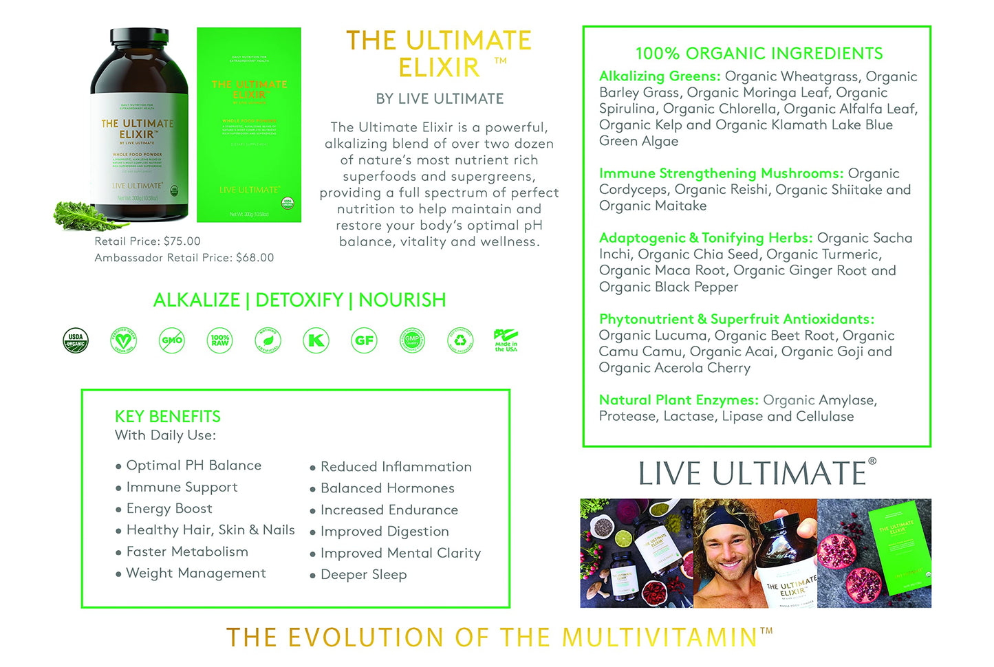 Live Ultimate The Ultimate Elixir 30 Day Supply Pouch Live Ultimate buy supplements Au