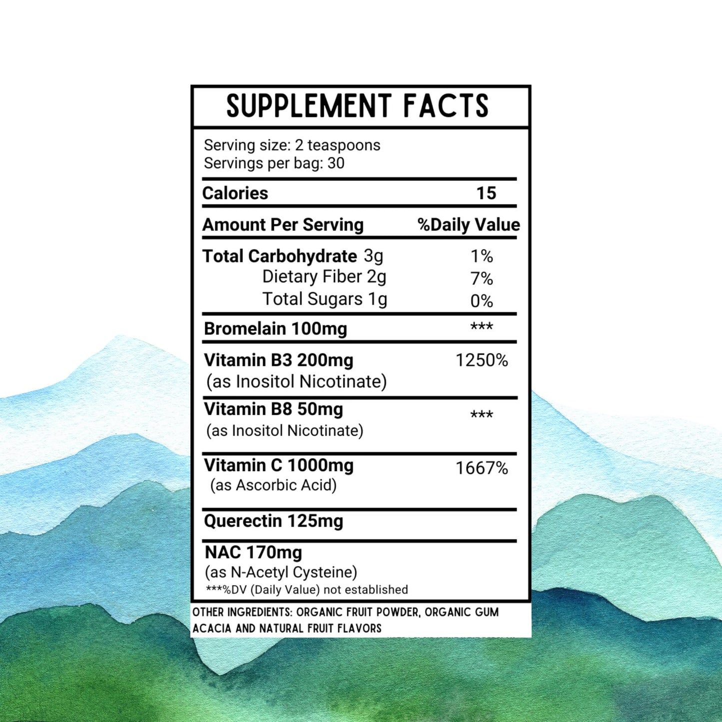 Revitalize Wellness Organic Seasonal Defense Powder Formerly Allergy Defense | Bromelain, Vitamin B3, Vitamin C, Quercetin, and NAC | No Sugar Added | Fruit Punch Flavor | 30 Servings Revitalize WellnessBuy Supplements Australia