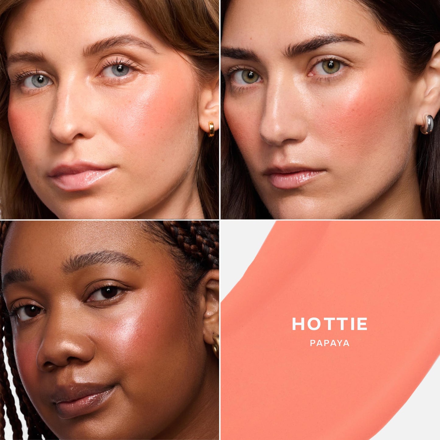 Saie Dewy Glow Duo - Dew Liquid Blush - (.40 oz, Hottie), Glossybounce Lip Gloss-Oil Hybrid (.17 oz, Splash) - Hydrating, Vegan Makeup for Radiant Cheeks & Lips SaieBuy Supplements Australia